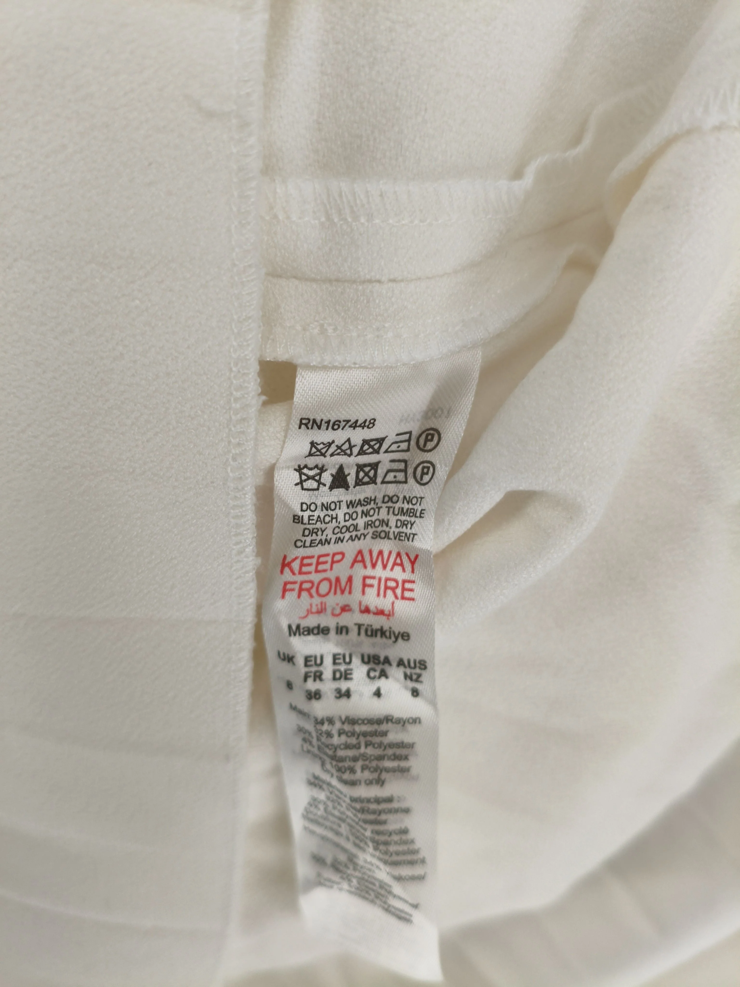 Karen Millen Shirt Midi Dress UK8 in White RRP £219 - Image 8