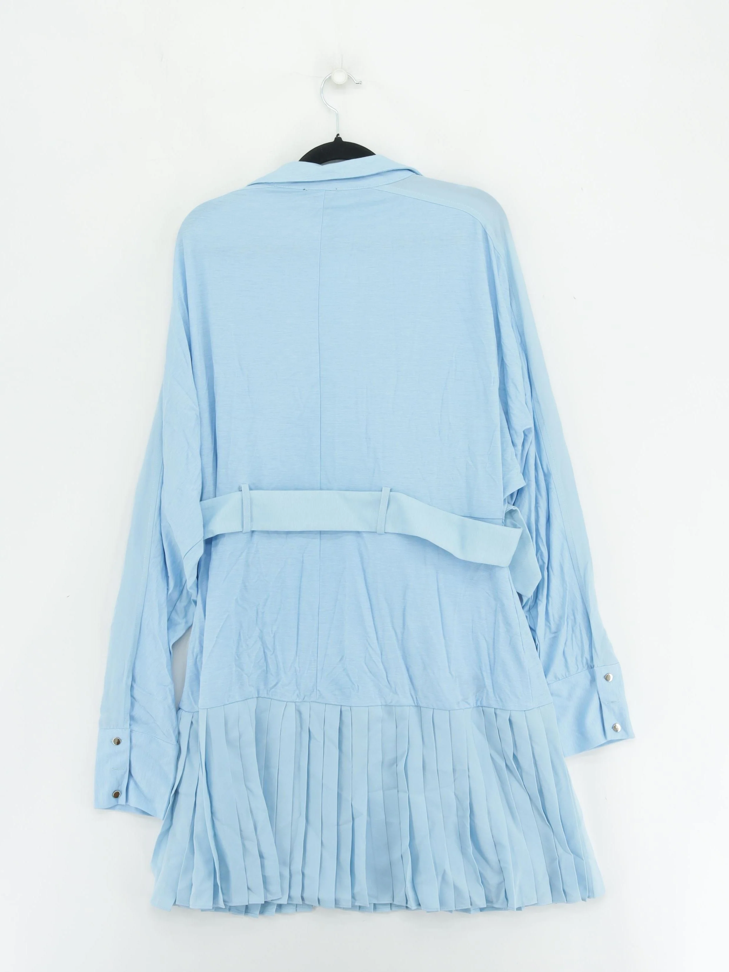 Karen Millen Shirt Mini Dress L in Blue RRP £89 - Image 2