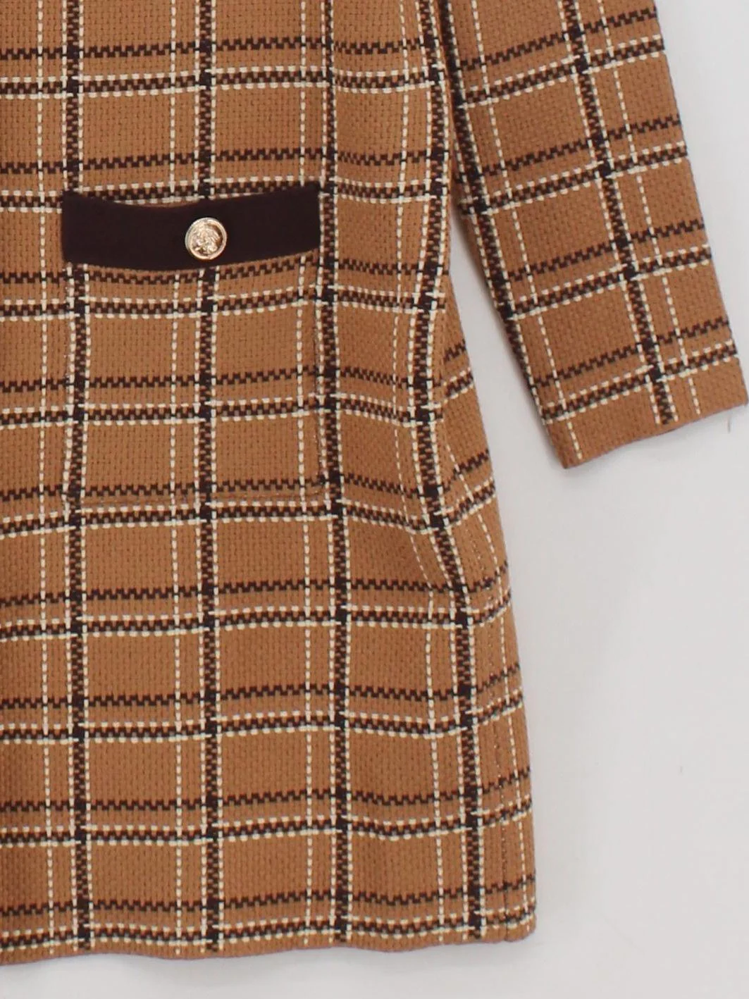 Karen Millen Shirt Mini Dress S in Brown - Image 4