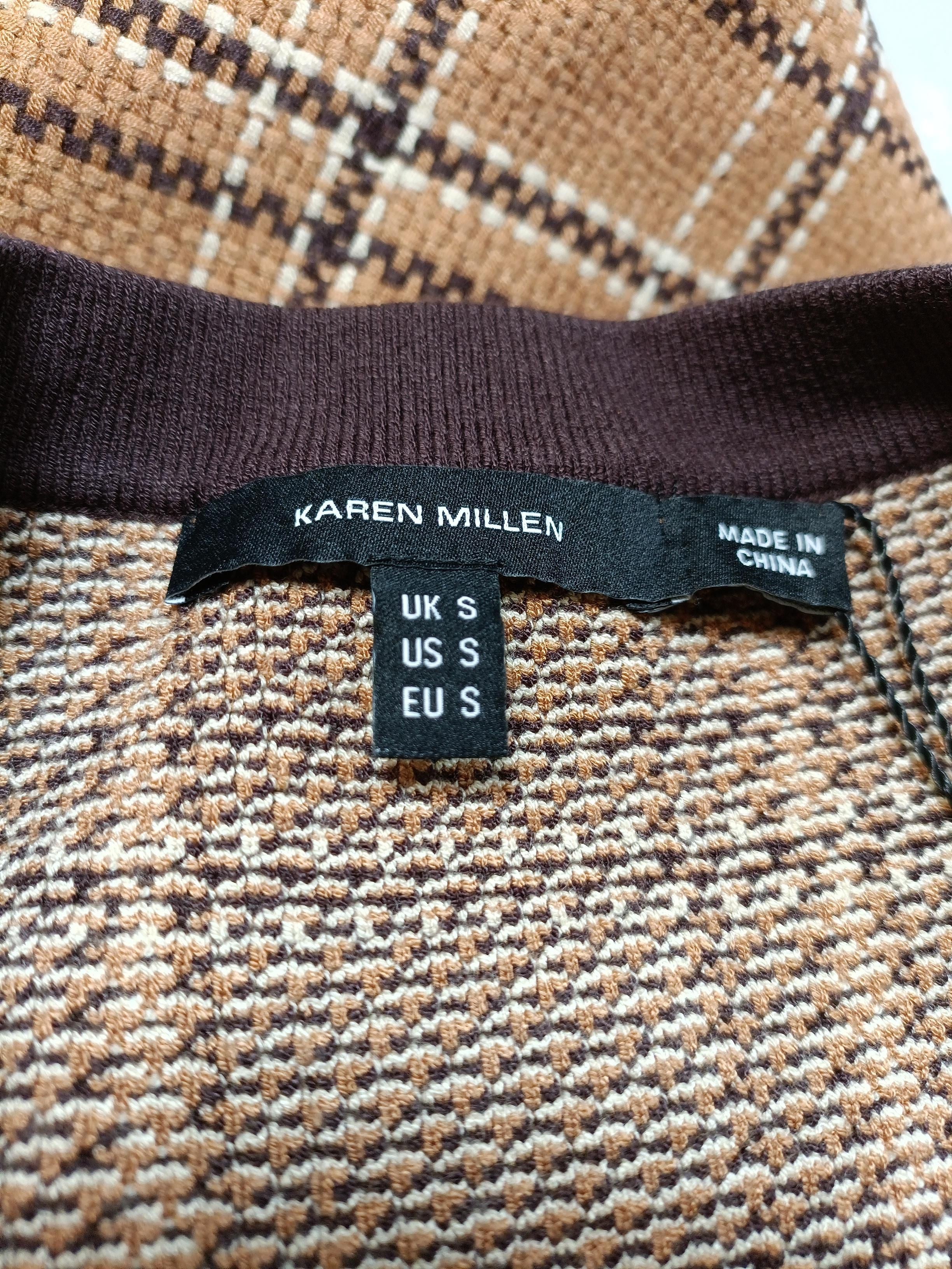 Karen Millen Shirt Mini Dress S in Brown - Image 5