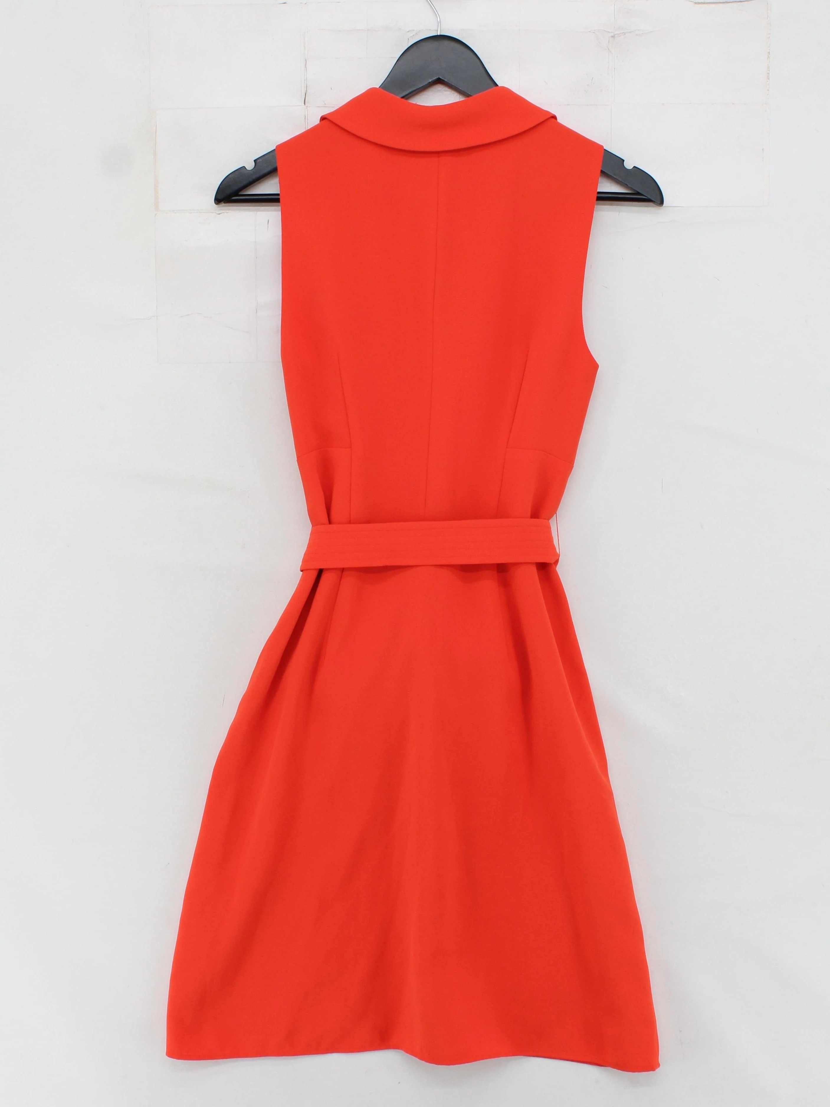 Karen Millen Shirt Mini Dress UK10 in Orange - Image 2