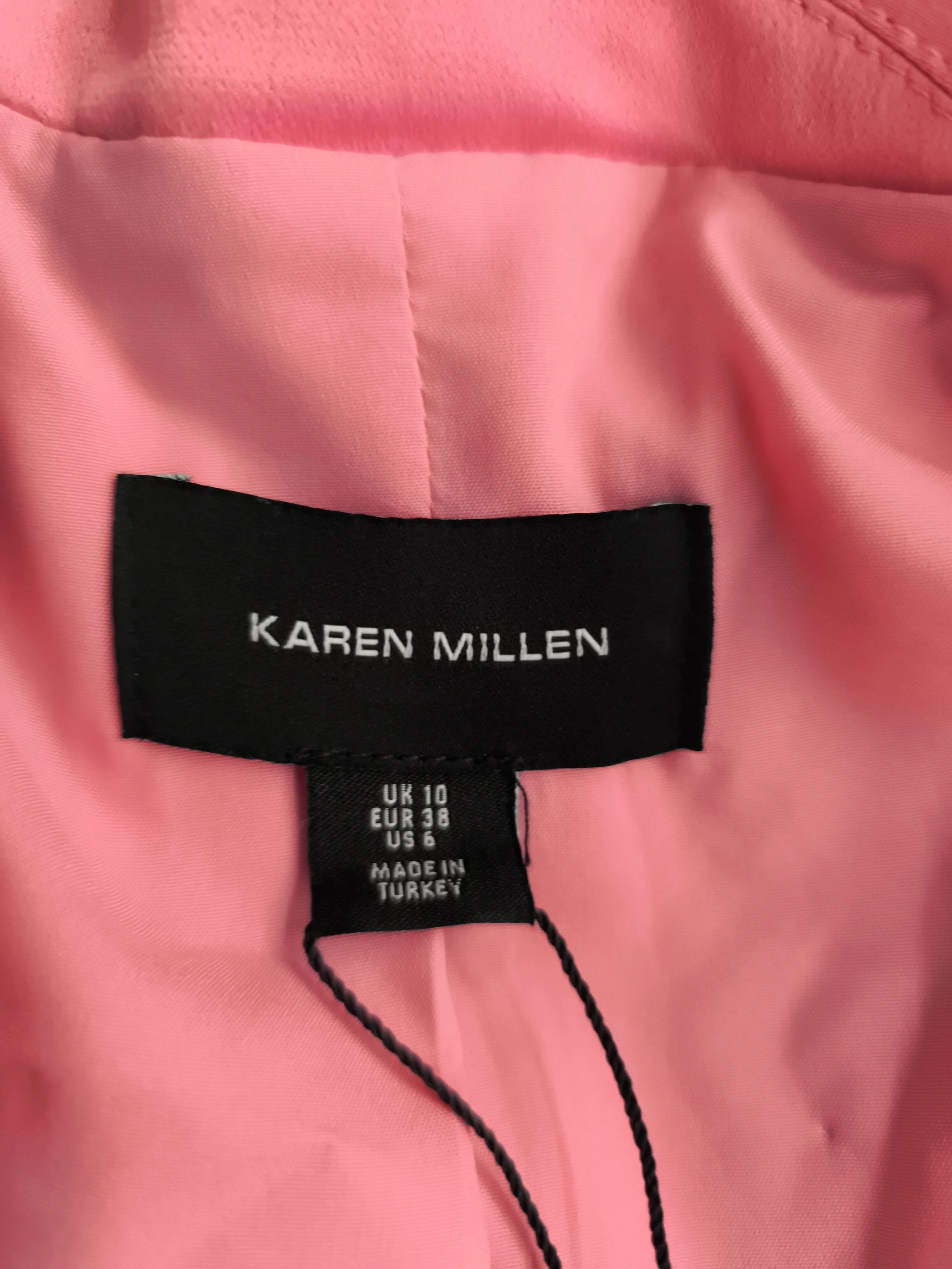 Karen Millen Shirt Mini Dress UK10 in Pink RRP £179 - Image 6