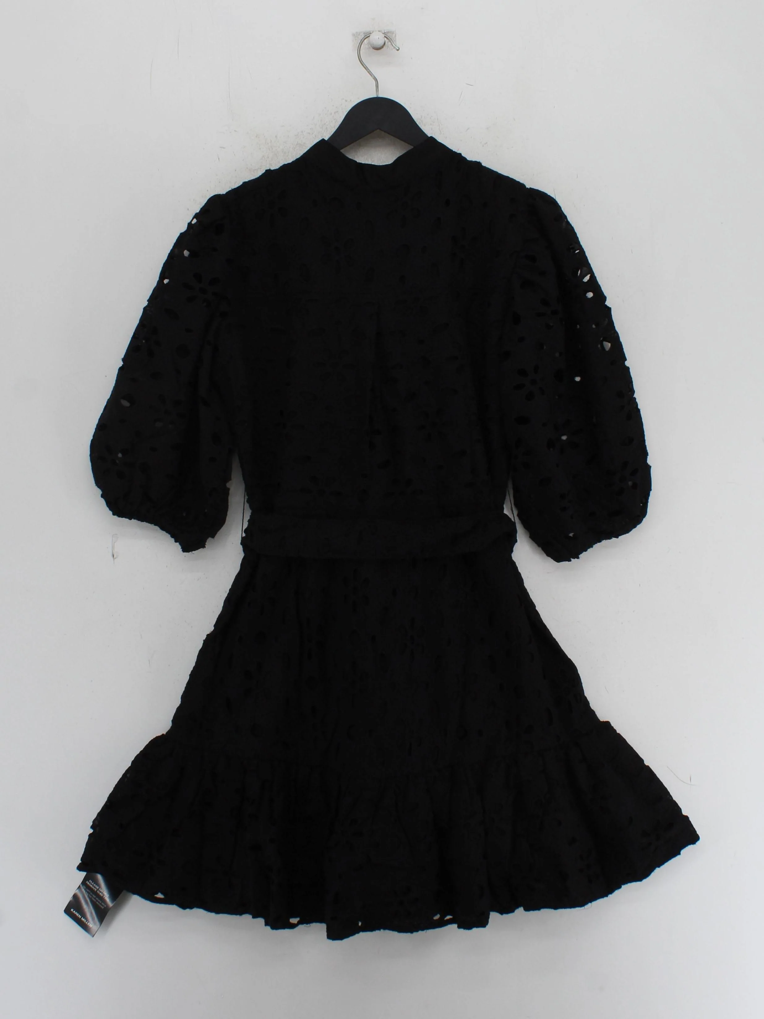 Karen Millen Shirt Mini Dress UK12 in Black RRP £79 - Image 2