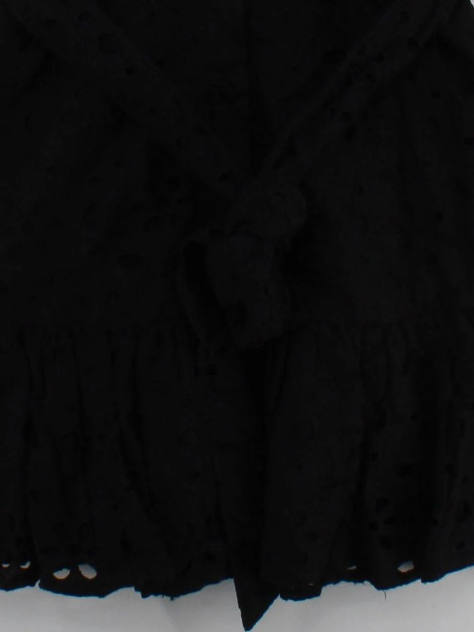 Karen Millen Shirt Mini Dress UK12 in Black RRP £79 - Image 4