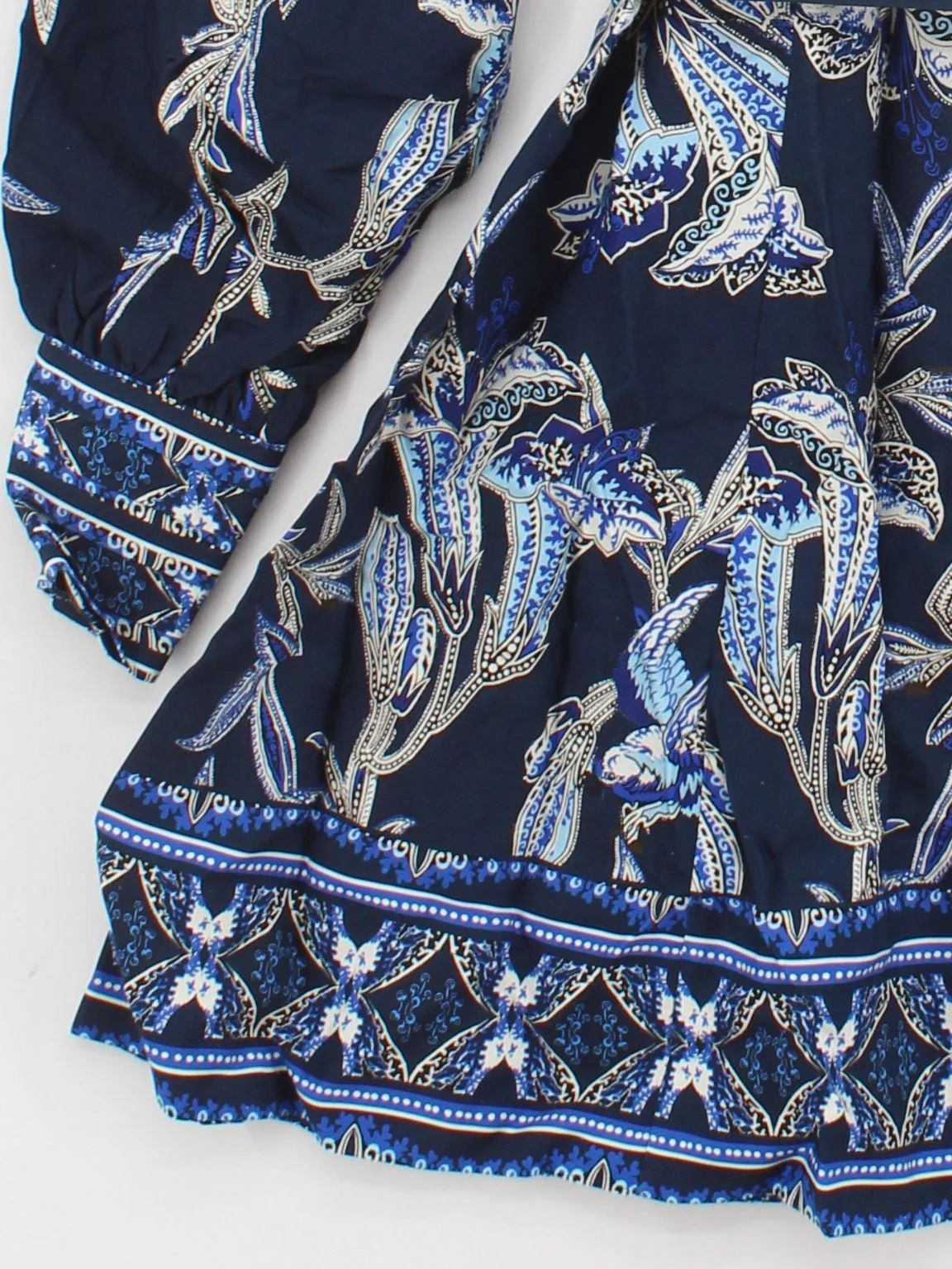 Karen Millen Shirt Mini Dress UK12 in Blue RRP £219 - Image 4