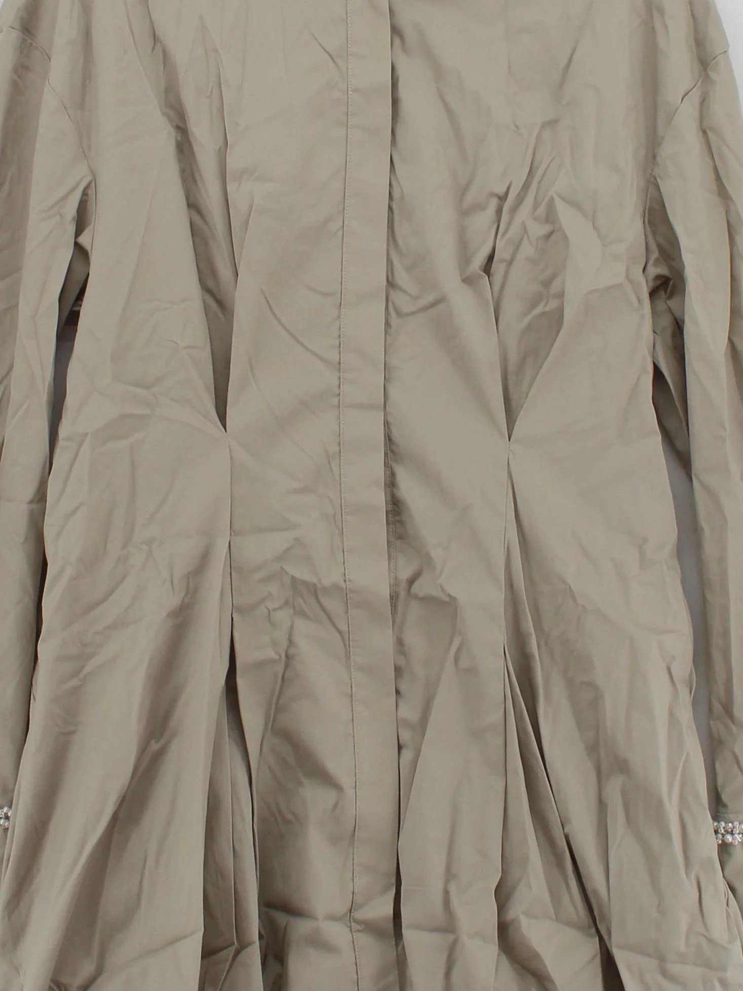 Karen Millen Shirt Mini Dress UK12 in Tan RRP £109 - Image 3