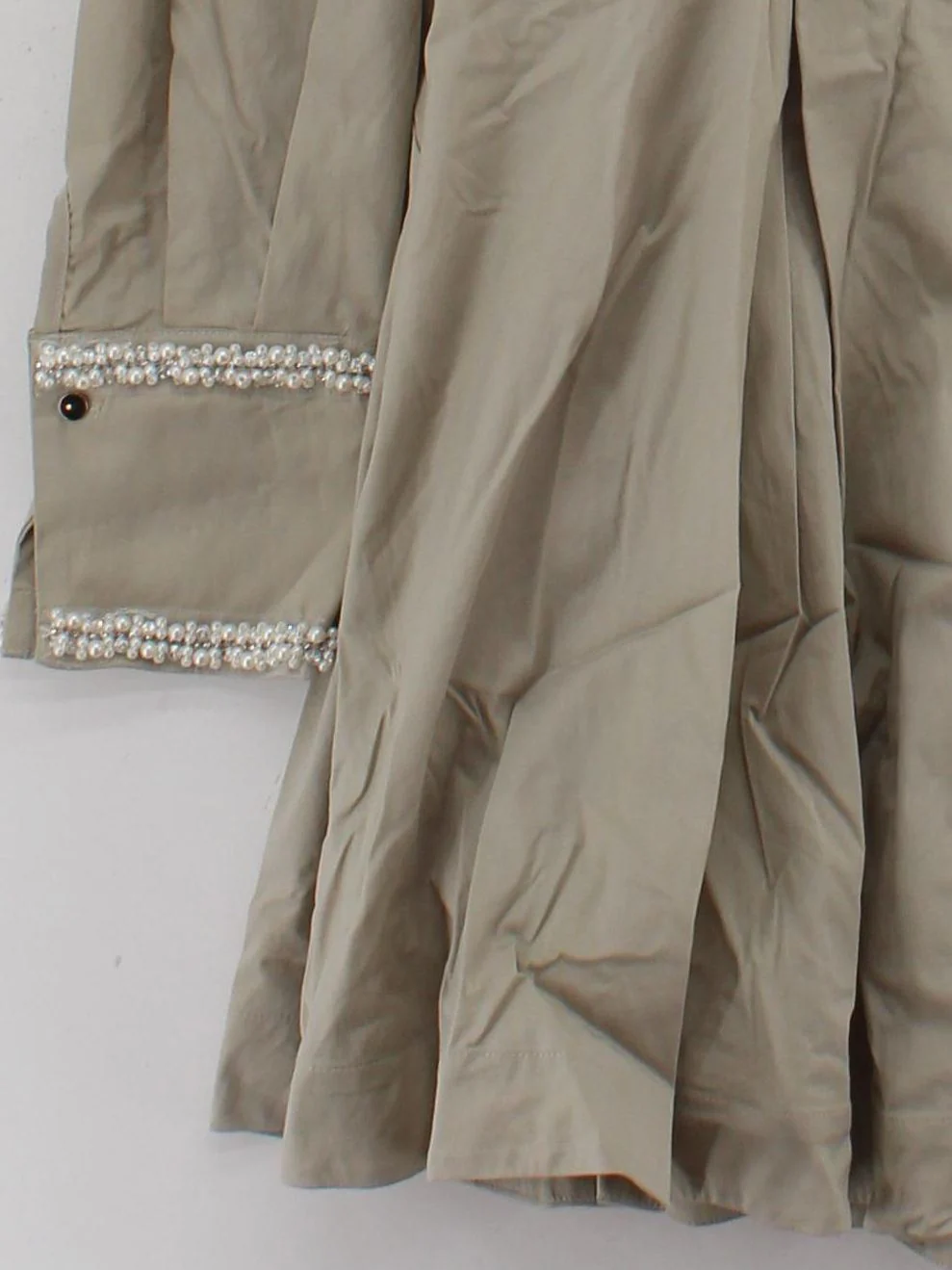 Karen Millen Shirt Mini Dress UK12 in Tan RRP £109 - Image 4