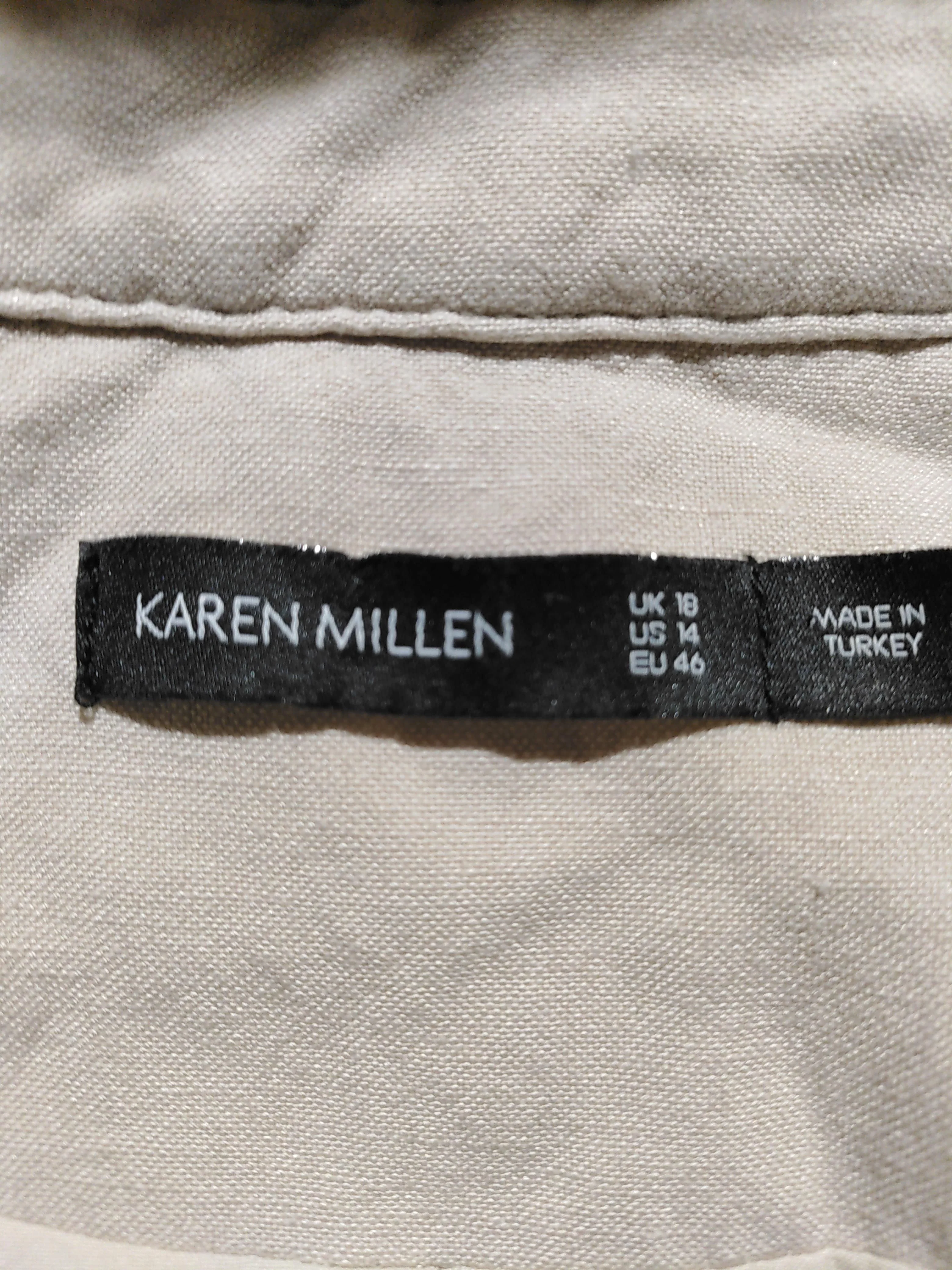 Karen Millen Shirt Mini Dress UK18 in Cream - Image 6