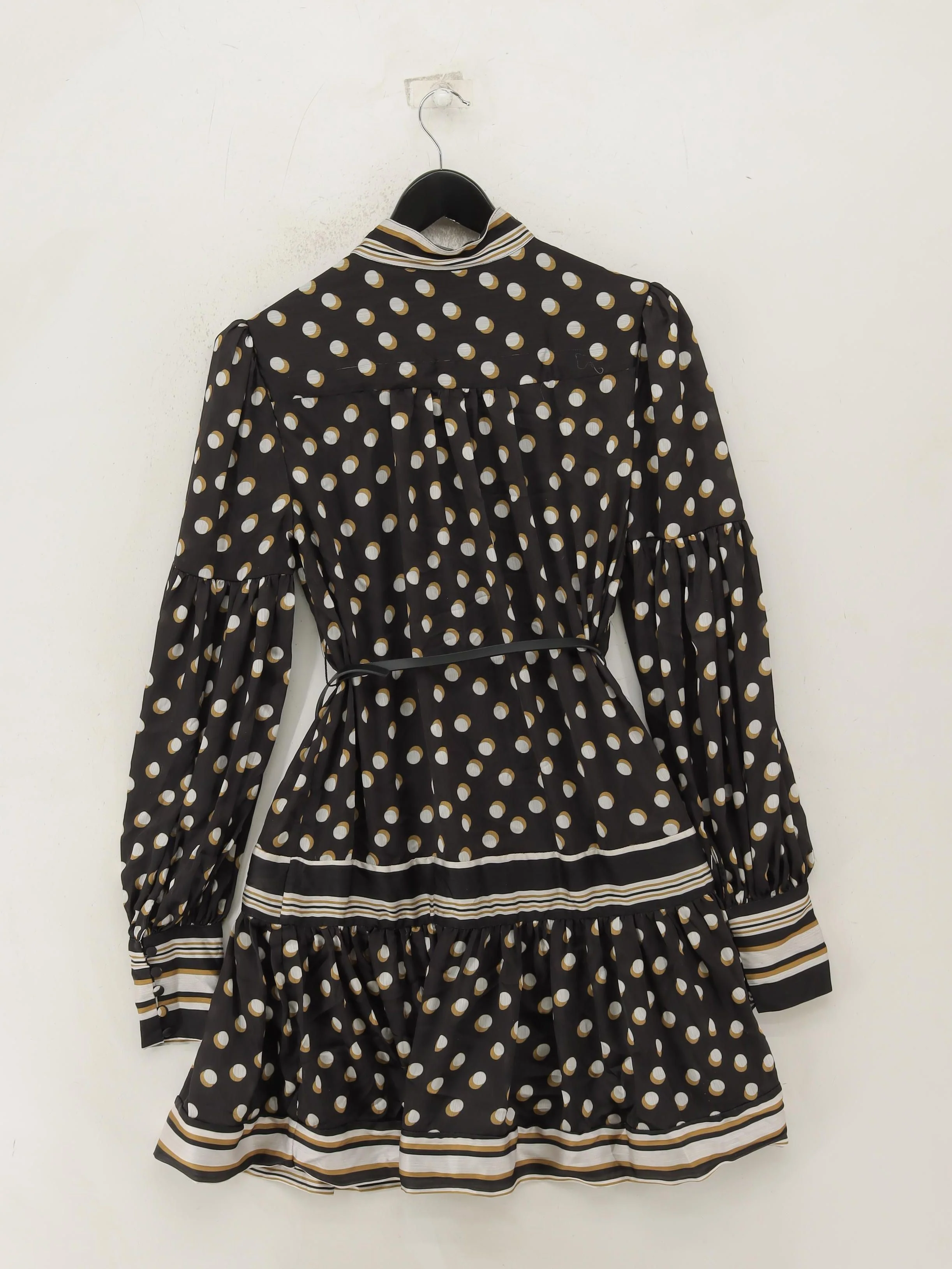 Karen Millen Shirt Mini Dress UK8 in Black RRP £209 - Image 2