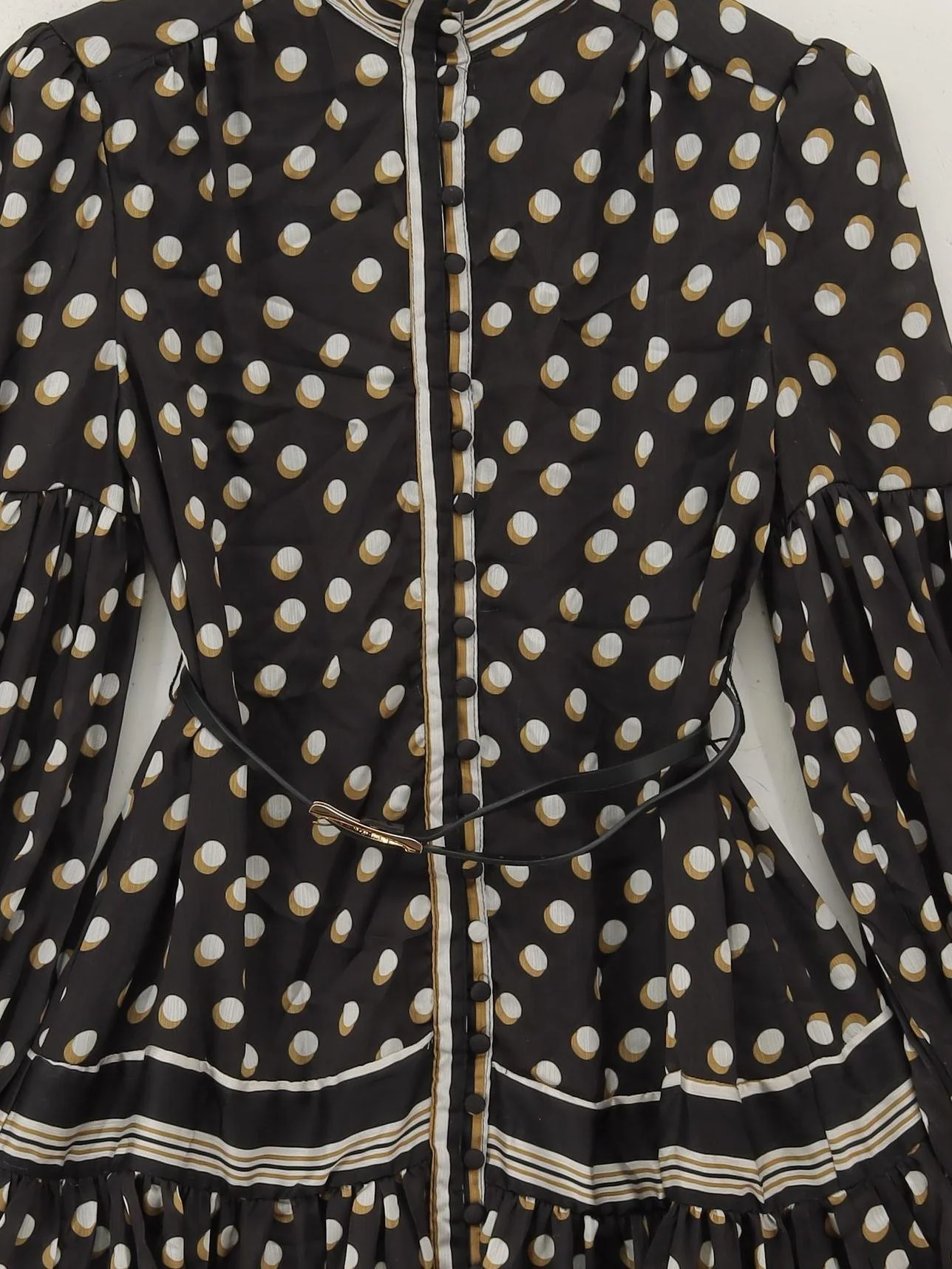 Karen Millen Shirt Mini Dress UK8 in Black RRP £209 - Image 3