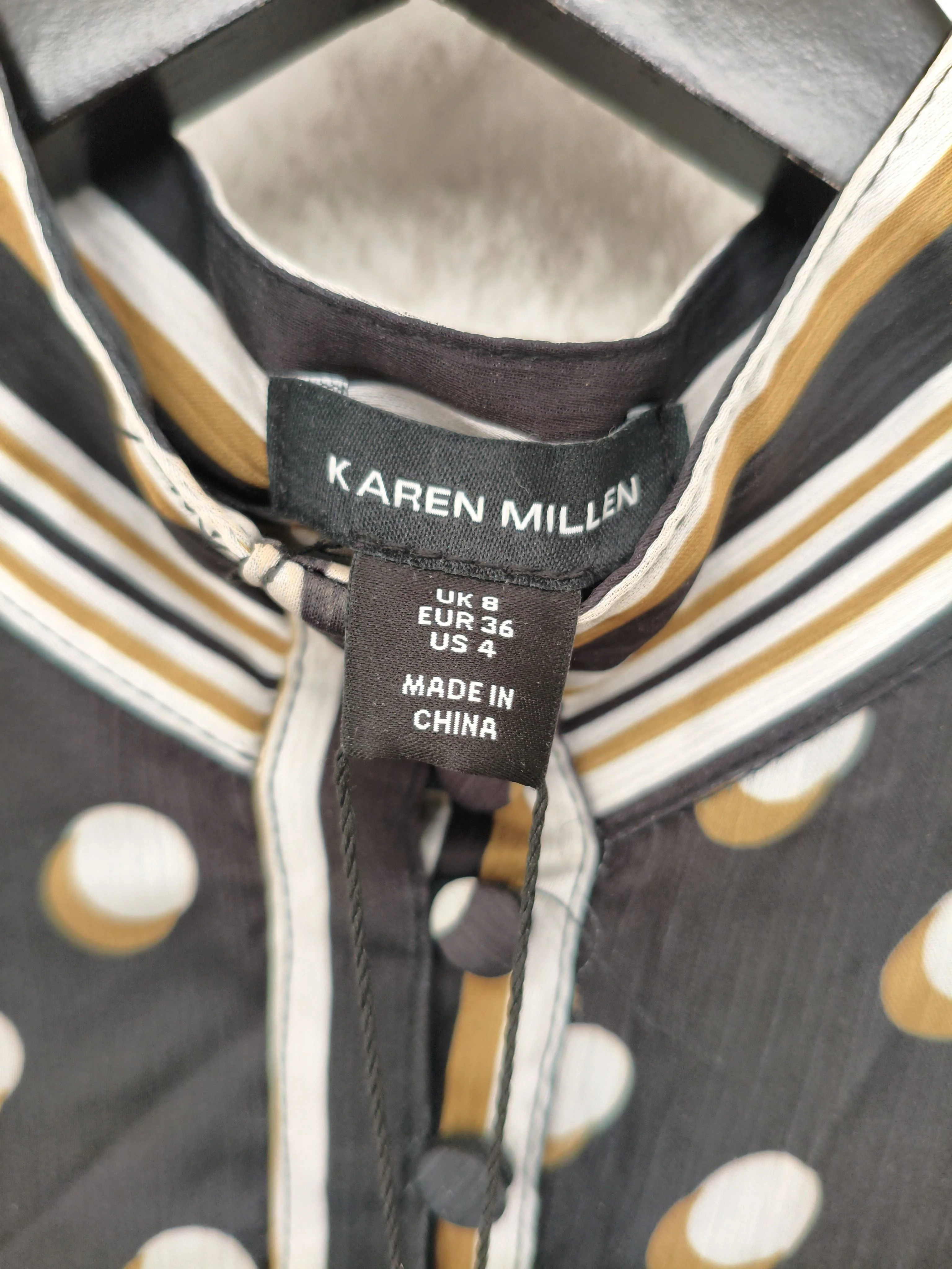 Karen Millen Shirt Mini Dress UK8 in Black RRP £209 - Image 7