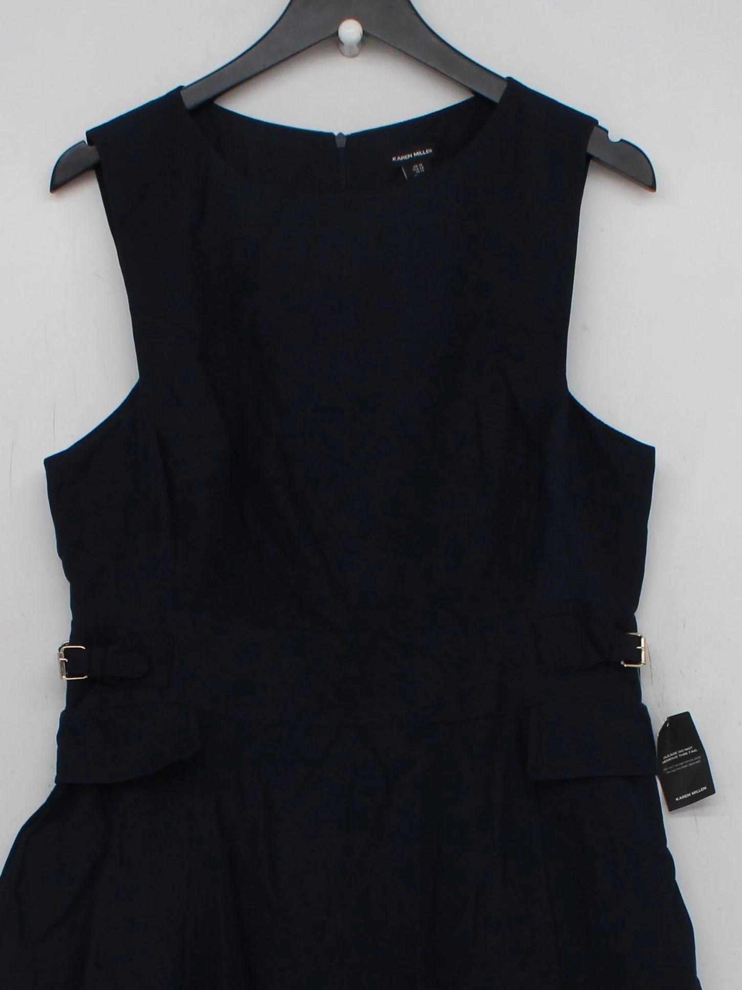 Karen Millen Skater Midi Dress in Blue RRP £269 - Image 3