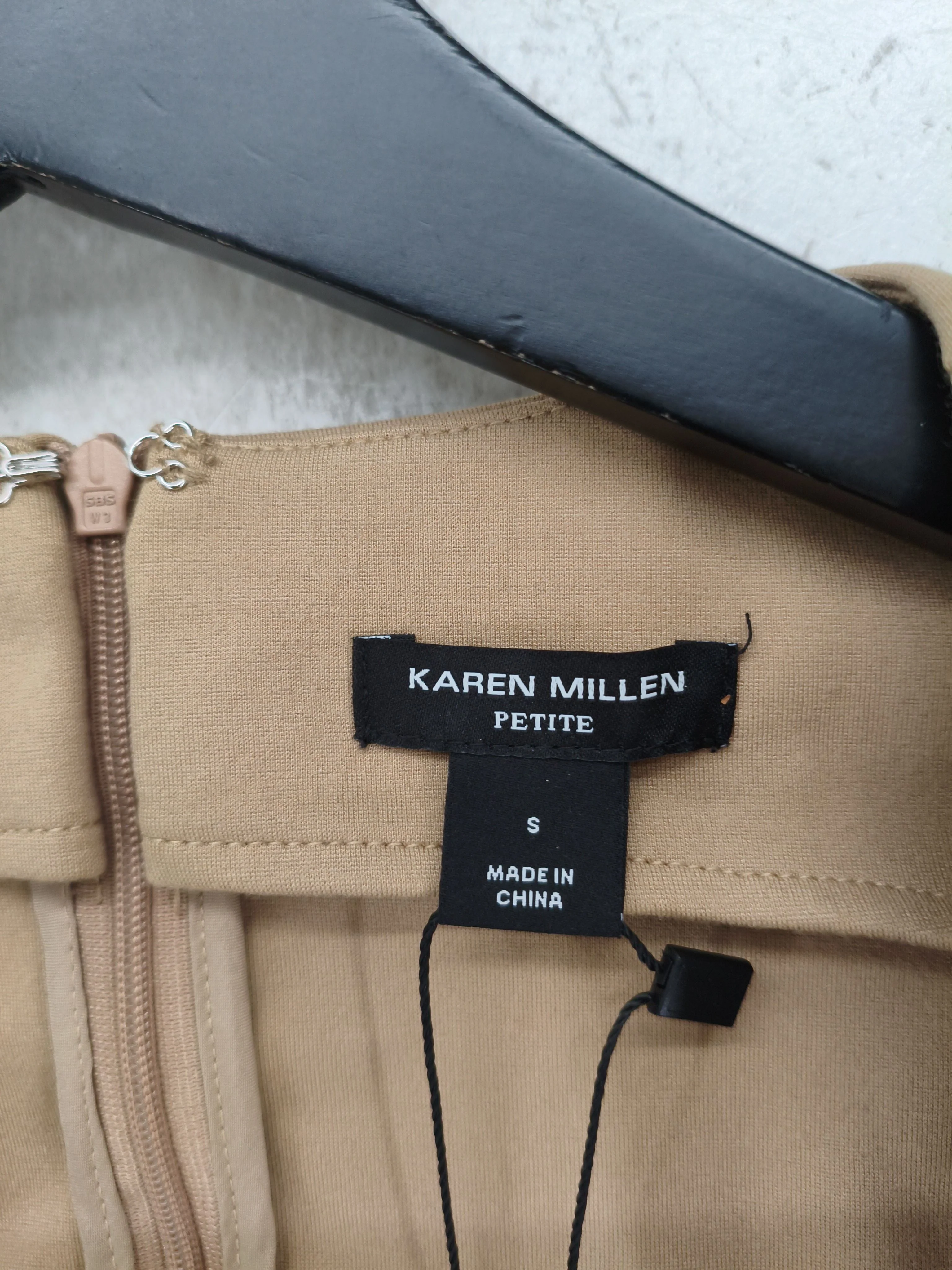 Karen Millen Skater Midi Dress S in Brown RRP £119 - Image 6