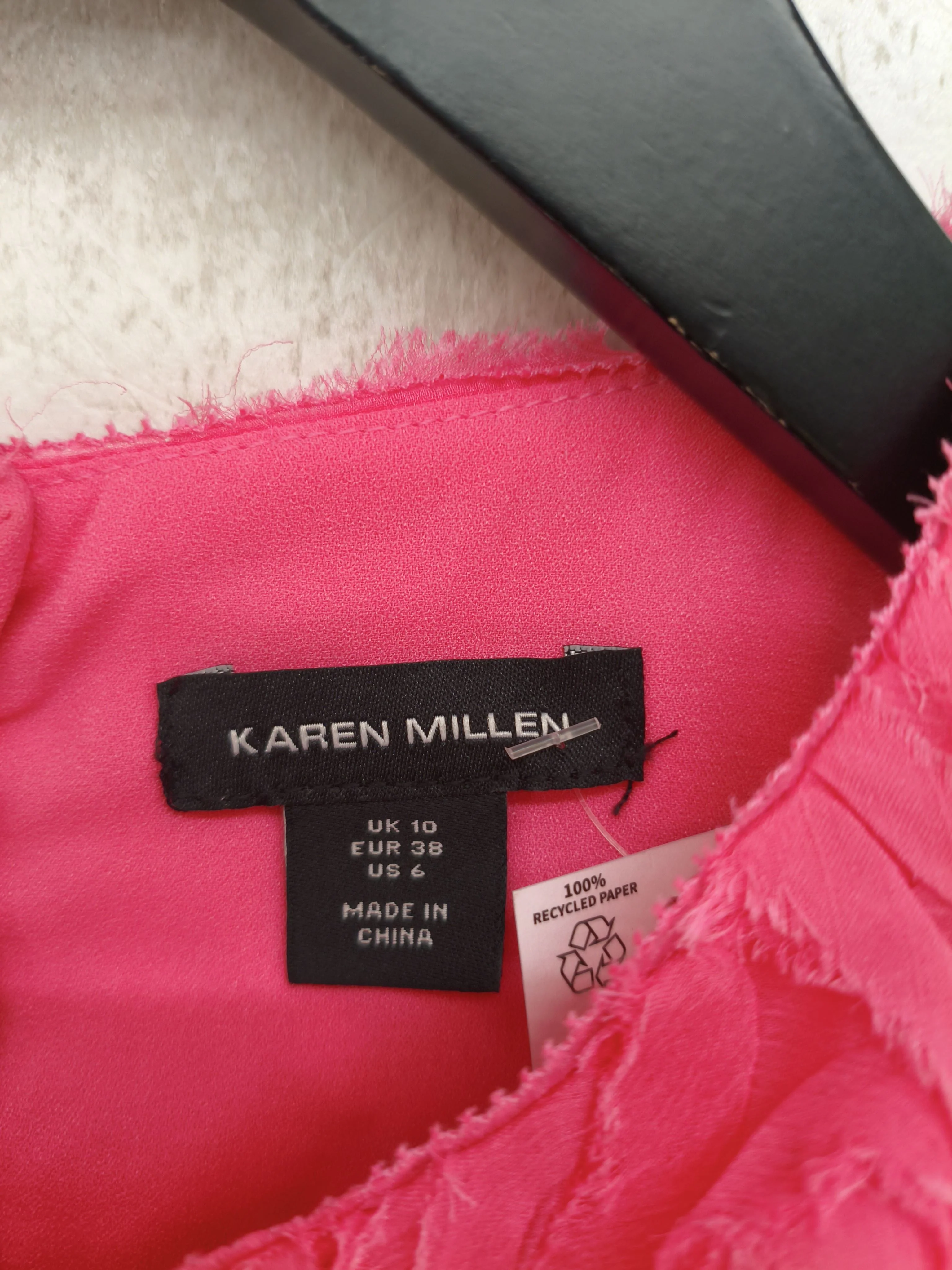 Karen Millen Skater Midi Dress UK10 in Pink RRP £249 - Image 5