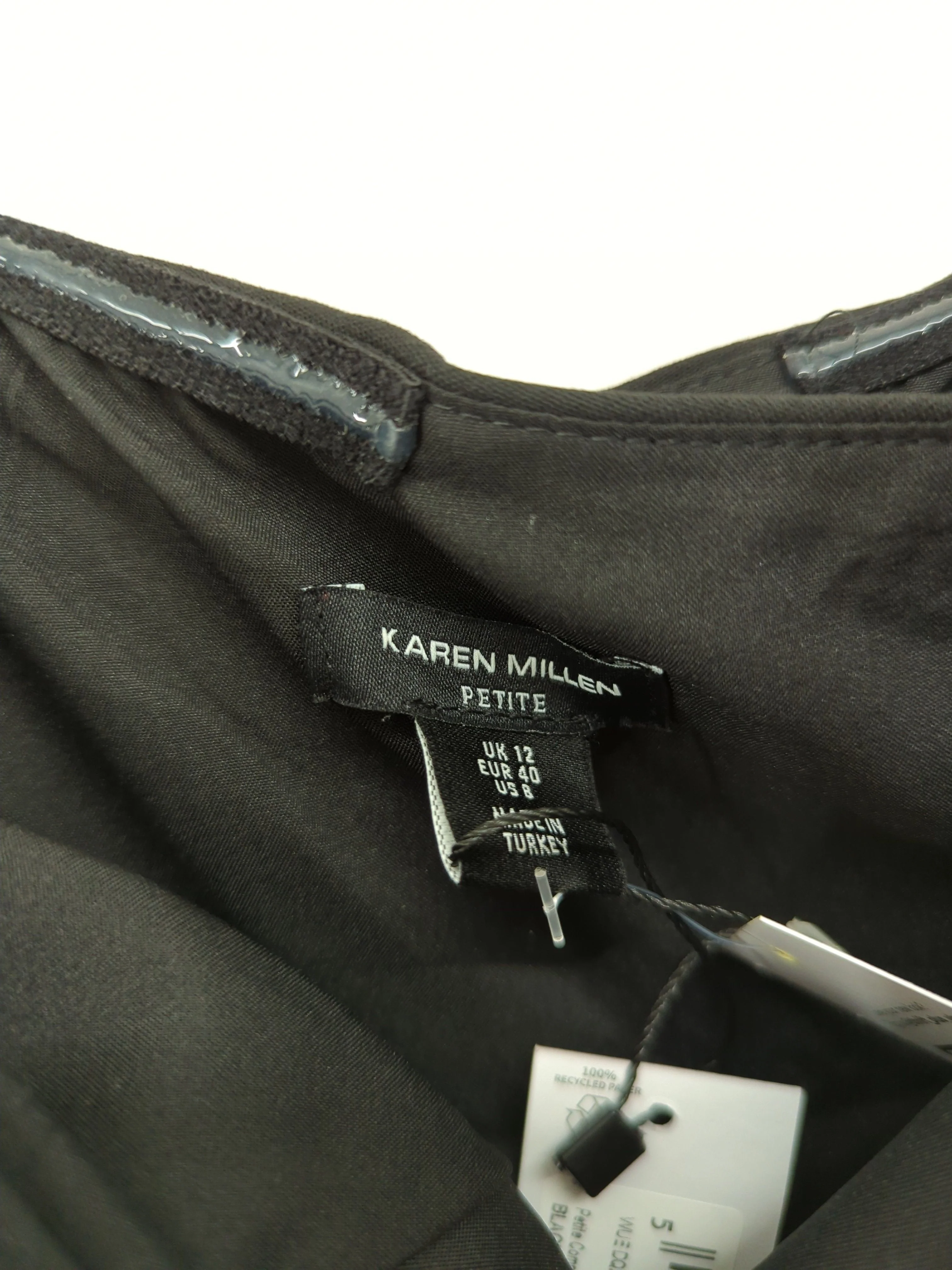 Karen Millen Skater Midi Dress UK12 in Black RRP £239 - Image 5