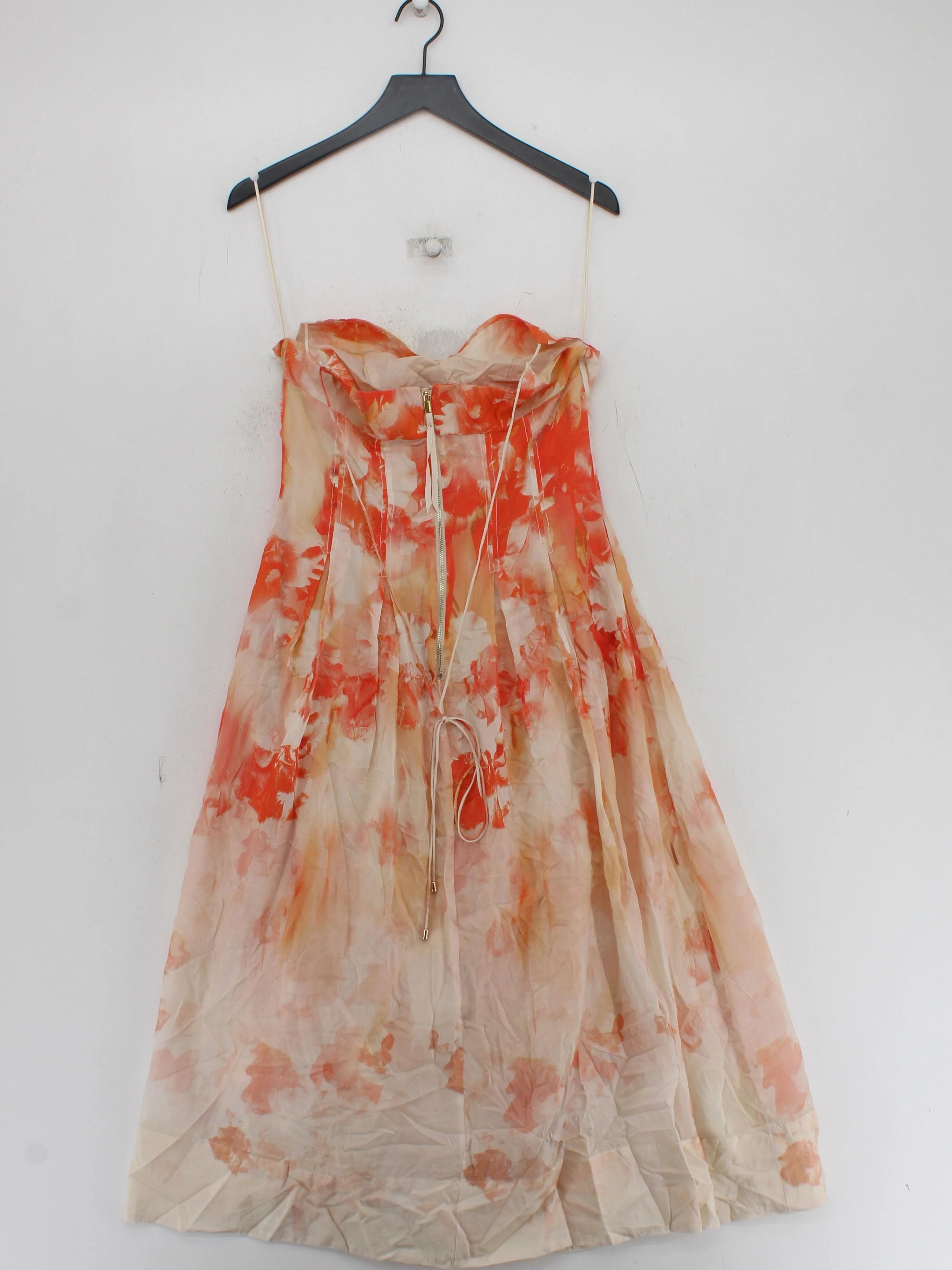 Karen Millen Skater Midi Dress UK12 in Cream RRP £199 - Image 2