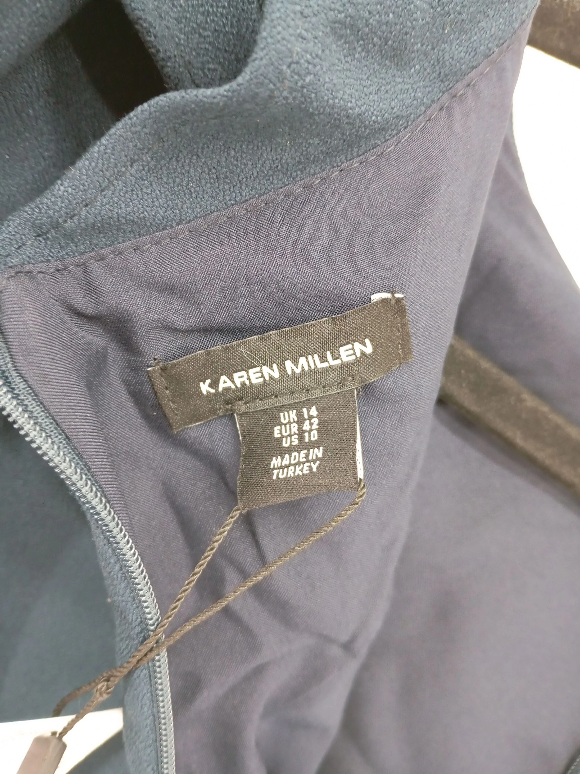 Karen Millen Skater Midi Dress UK14 in Blue RRP £239 - Image 5