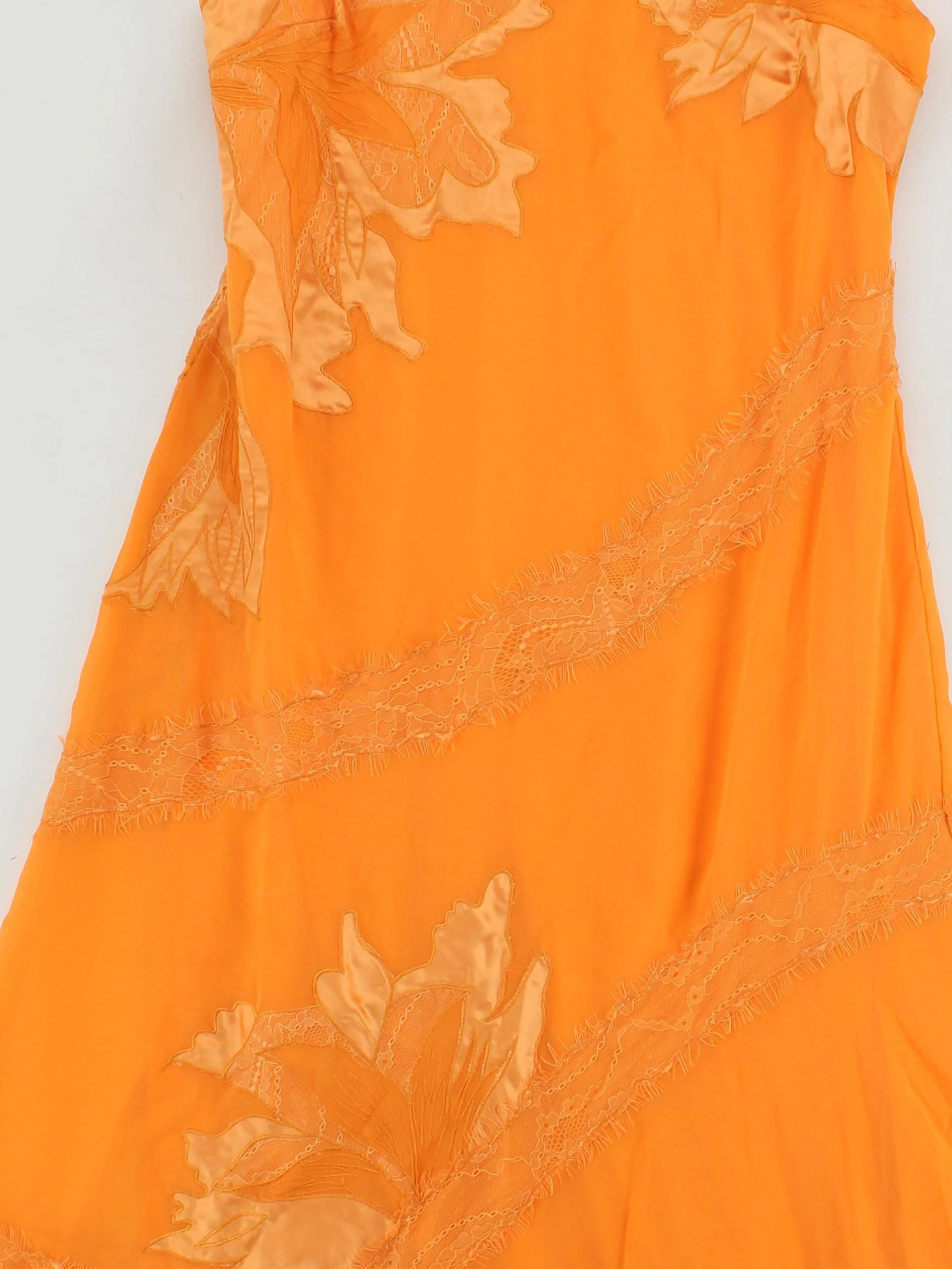 Karen Millen Skater Midi Dress UK16 in Orange RRP £349 - Image 3