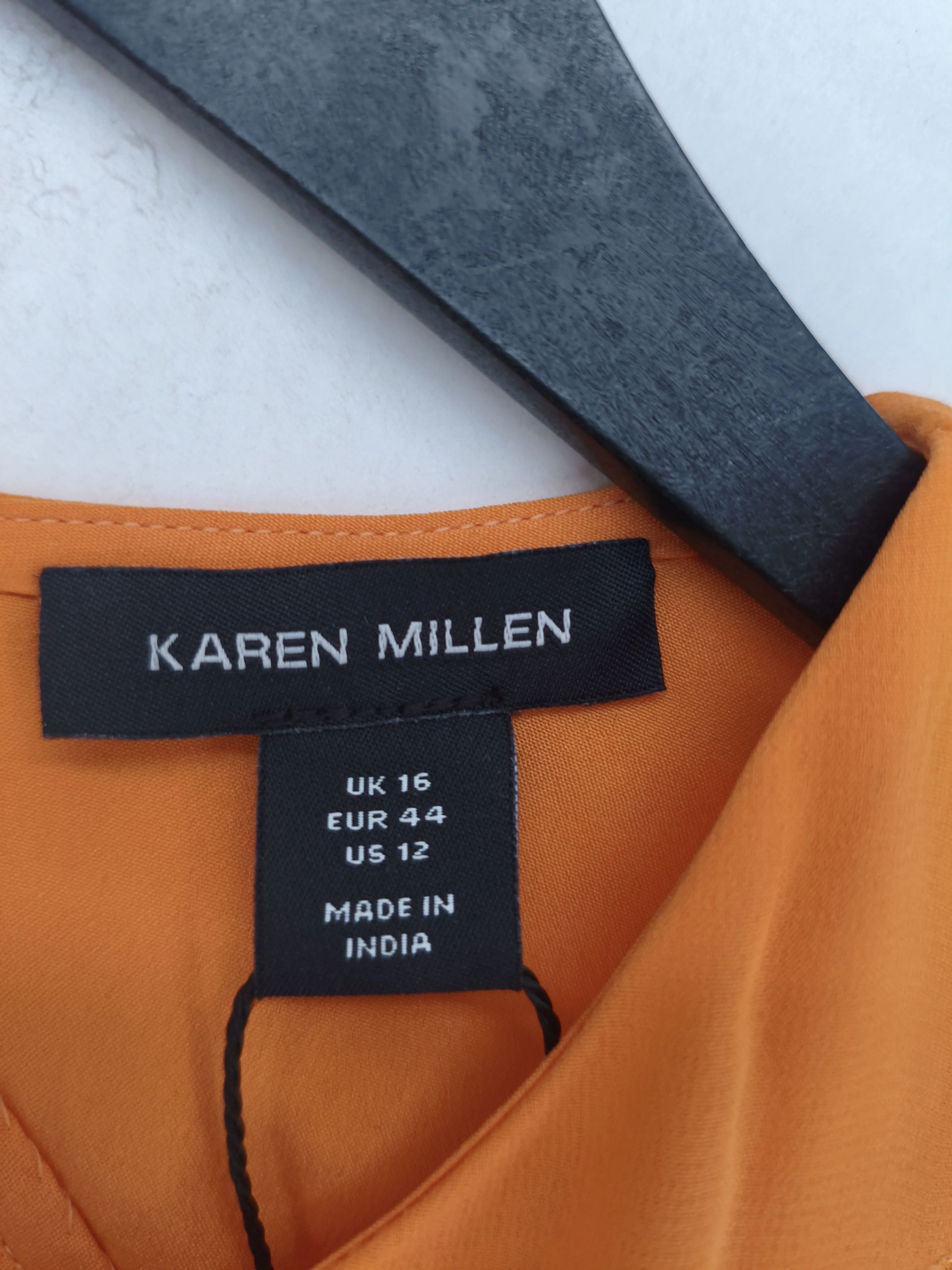 Karen Millen Skater Midi Dress UK16 in Orange RRP £349 - Image 6