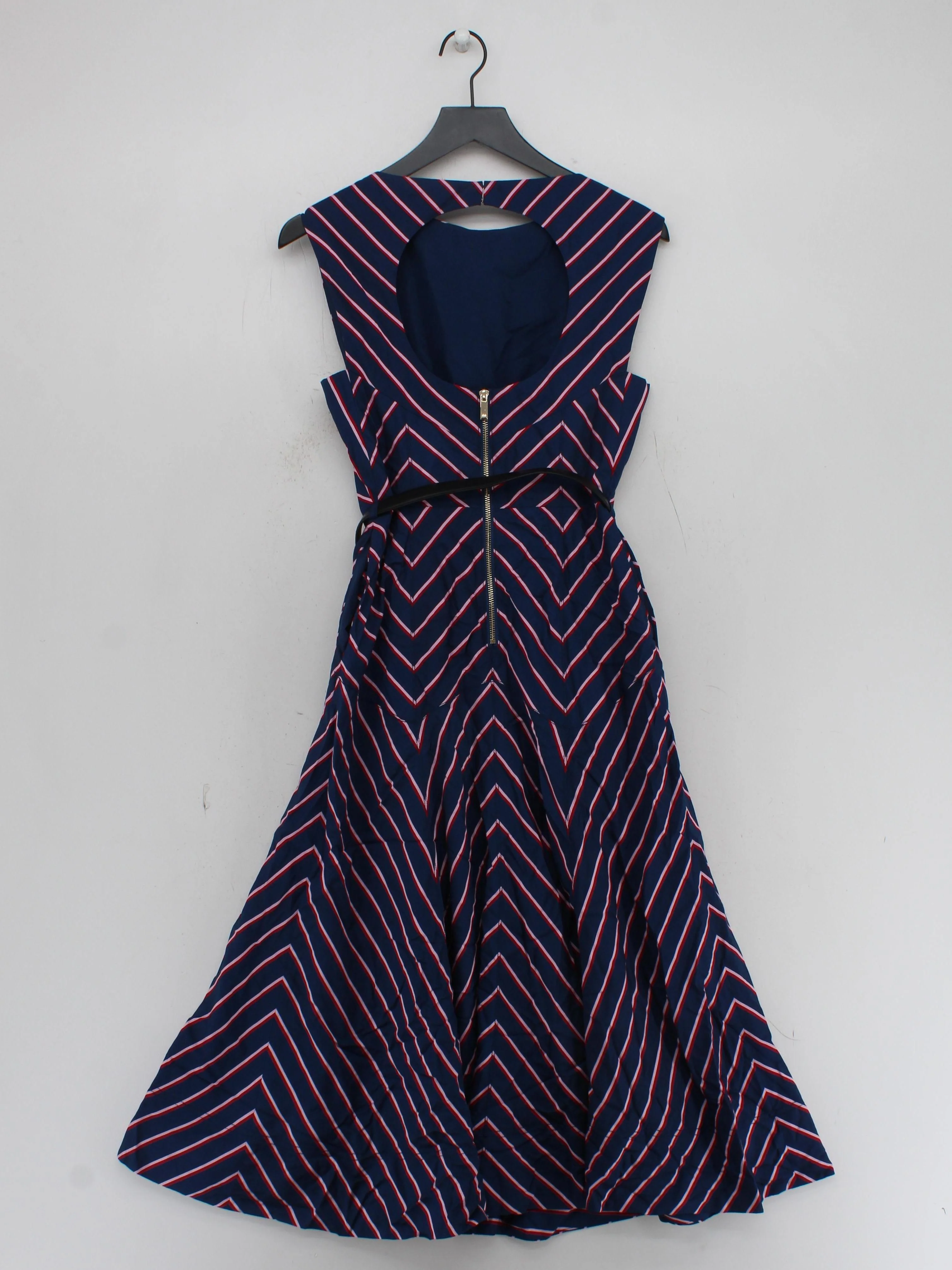 Karen Millen Skater Midi Dress UK6 in Blue RRP £199 - Image 2