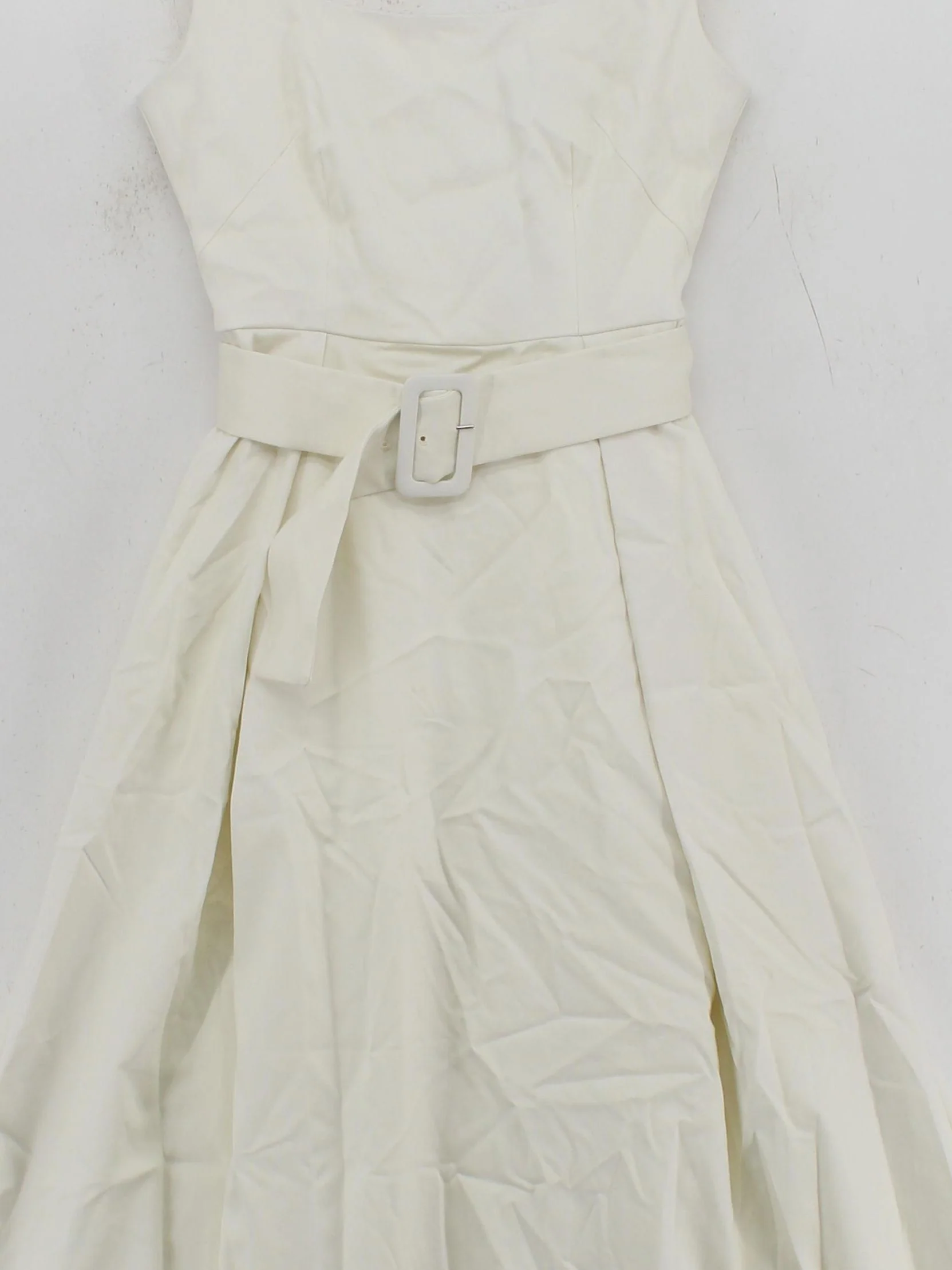 Karen Millen Skater Midi Dress UK6 in White RRP £199 - Image 3