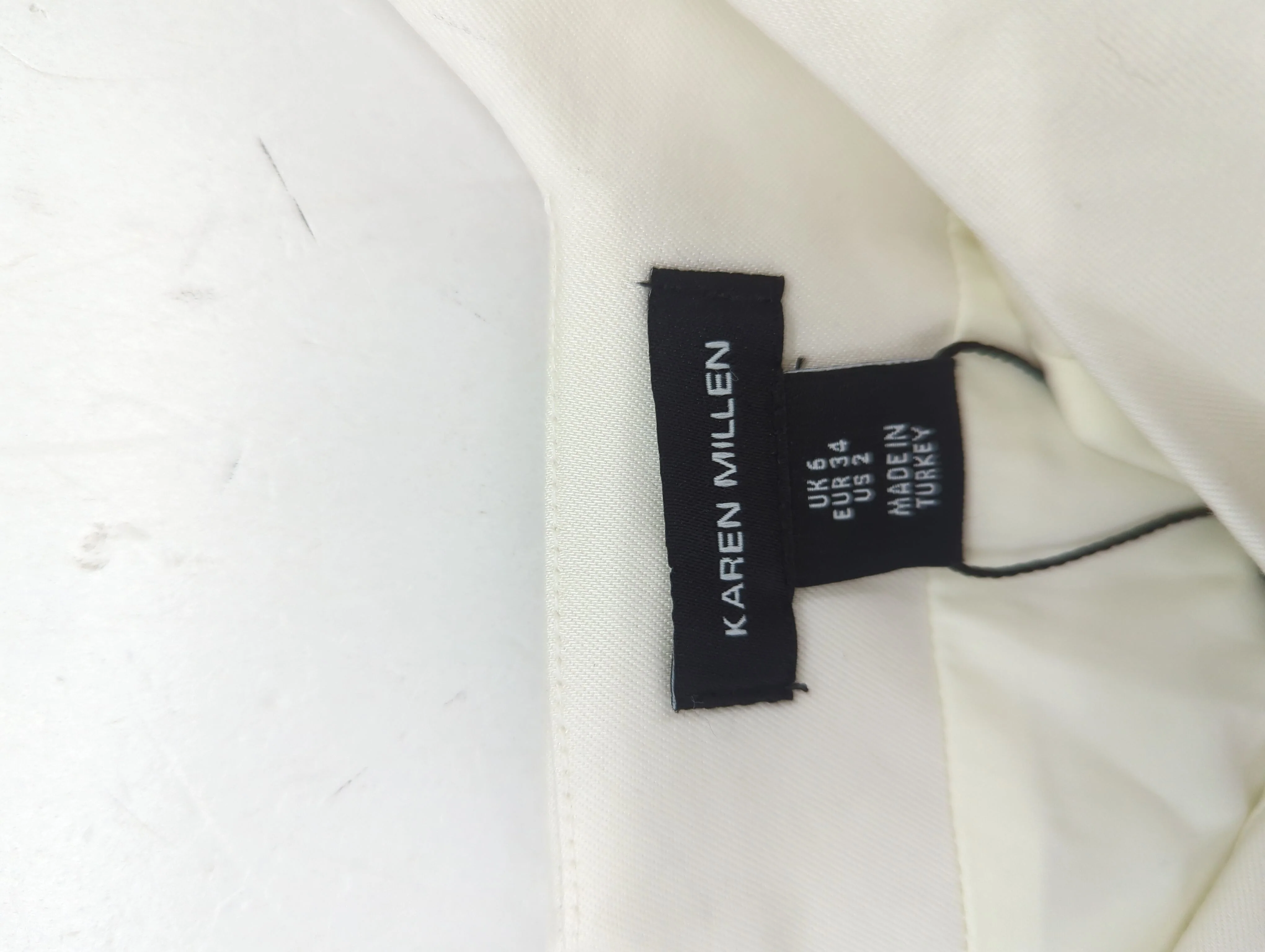 Karen Millen Skater Midi Dress UK6 in White RRP £199 - Image 7