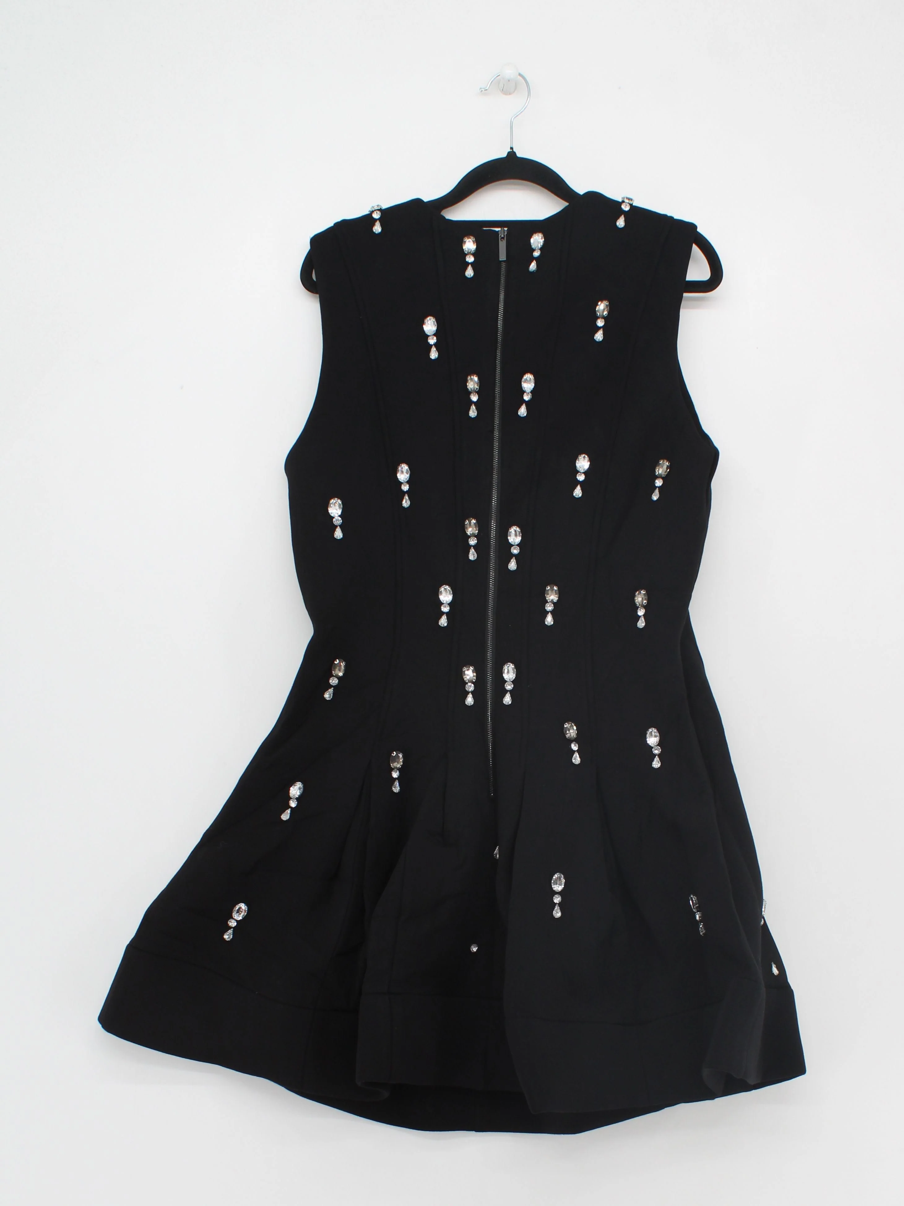 Karen Millen Skater Mini Dress M in Black RRP £179 - Image 2