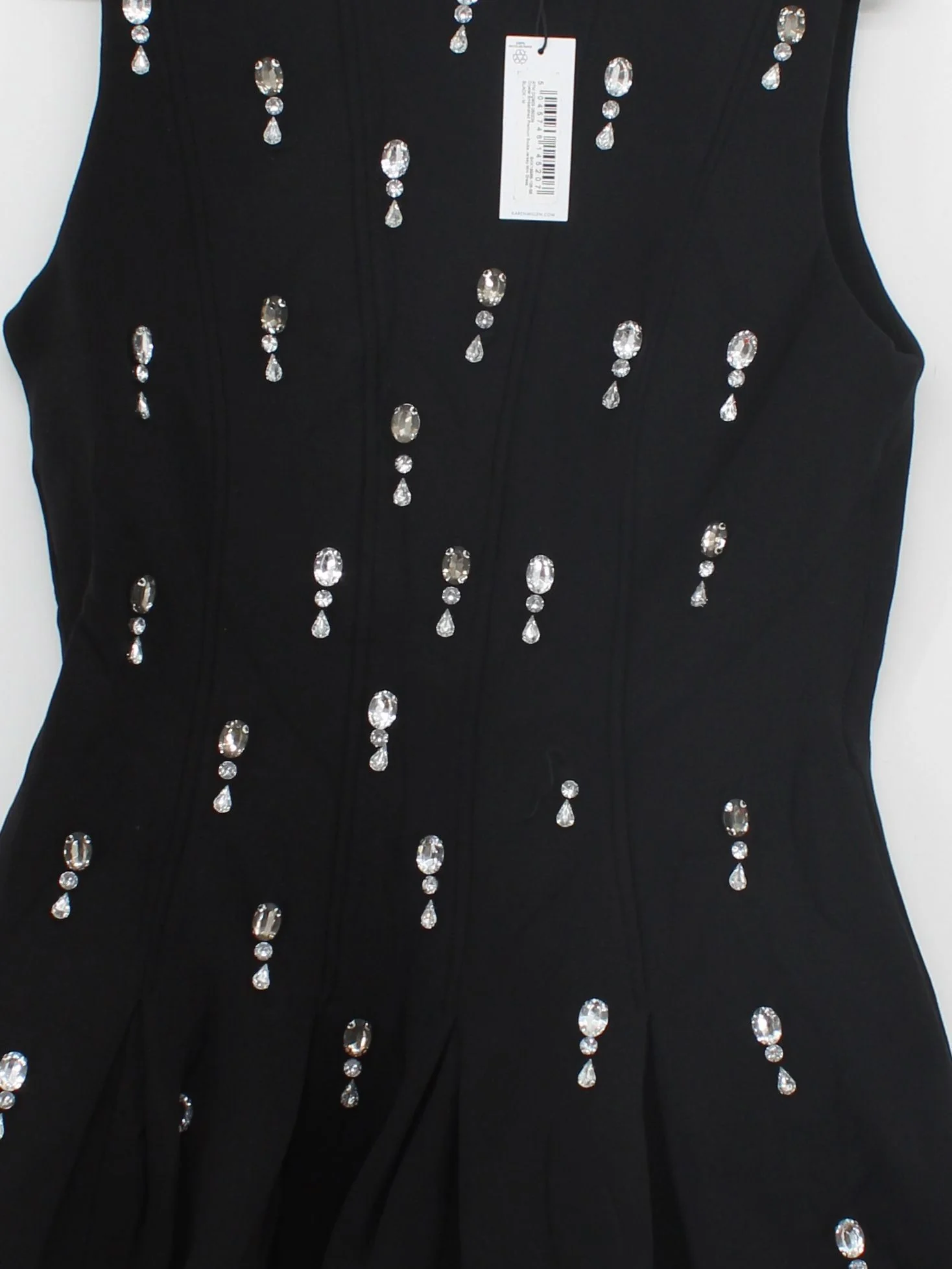Karen Millen Skater Mini Dress M in Black RRP £179 - Image 3