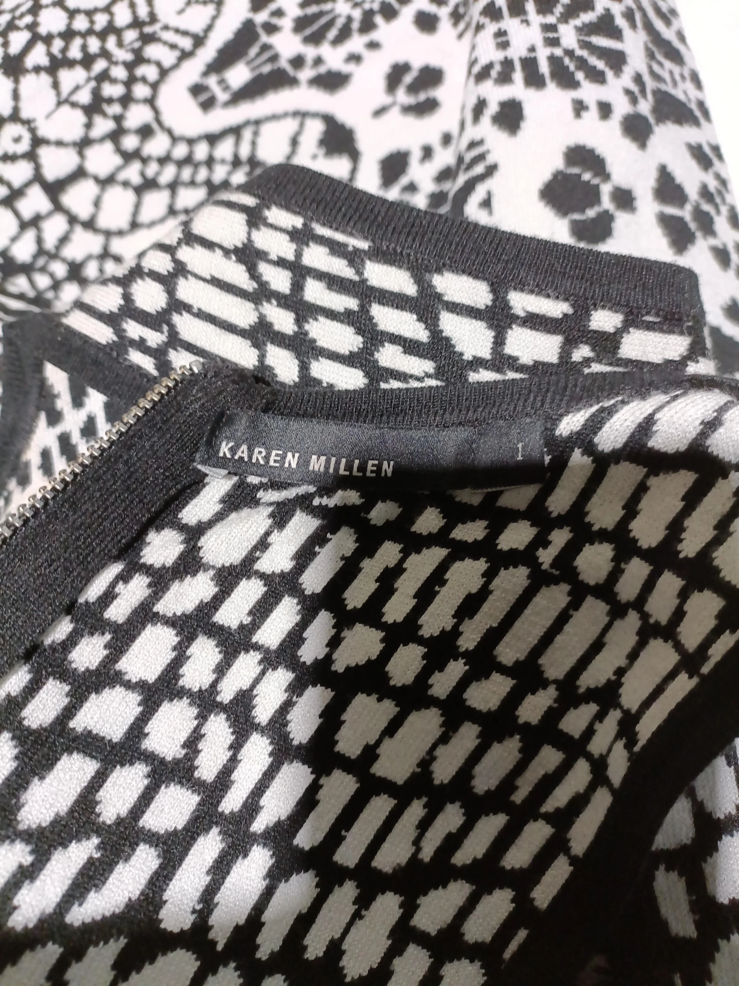 Karen Millen Skater Mini Dress S in Multi - Image 5