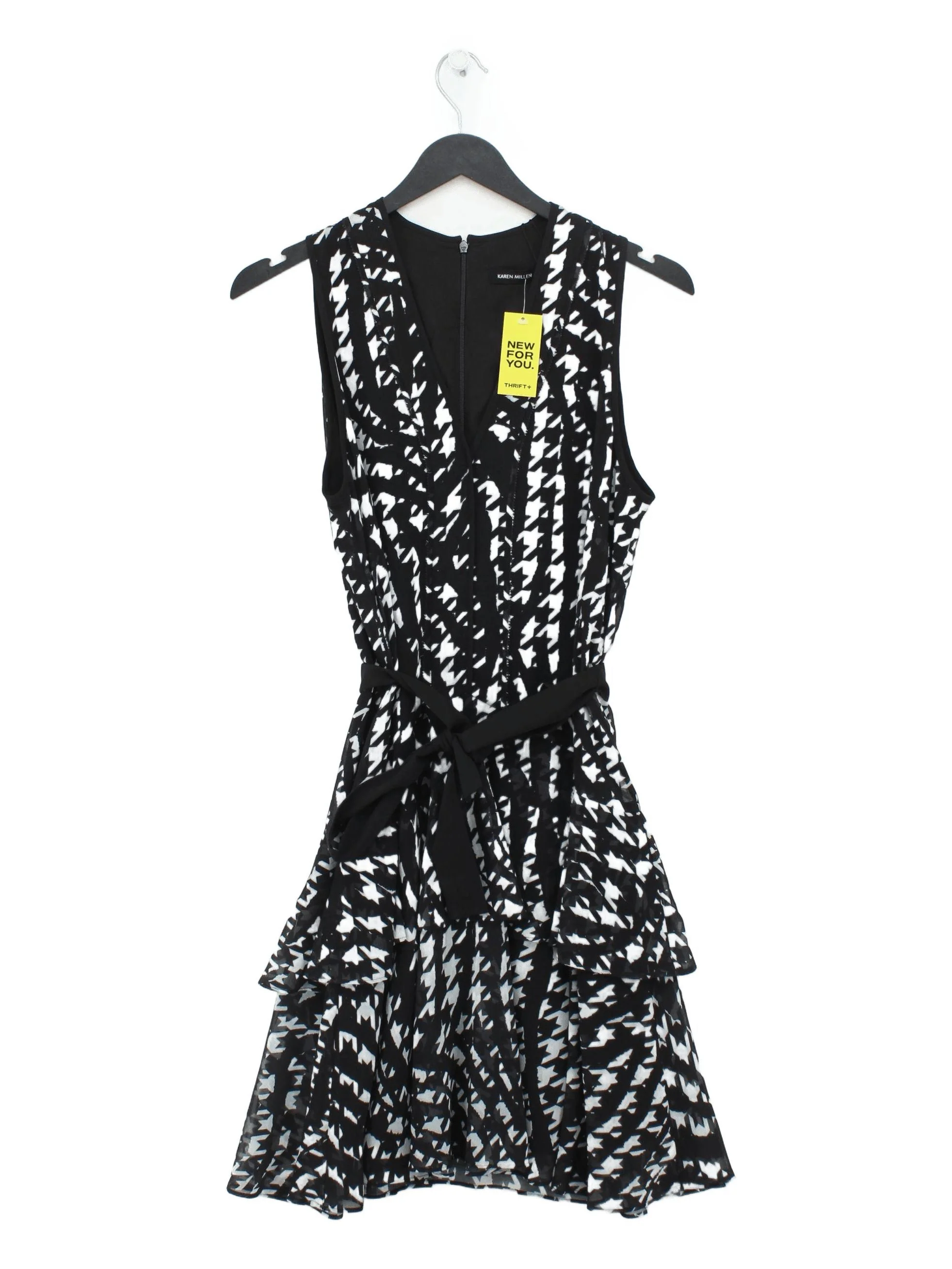 Karen Millen Skater Mini Dress UK10 in Black