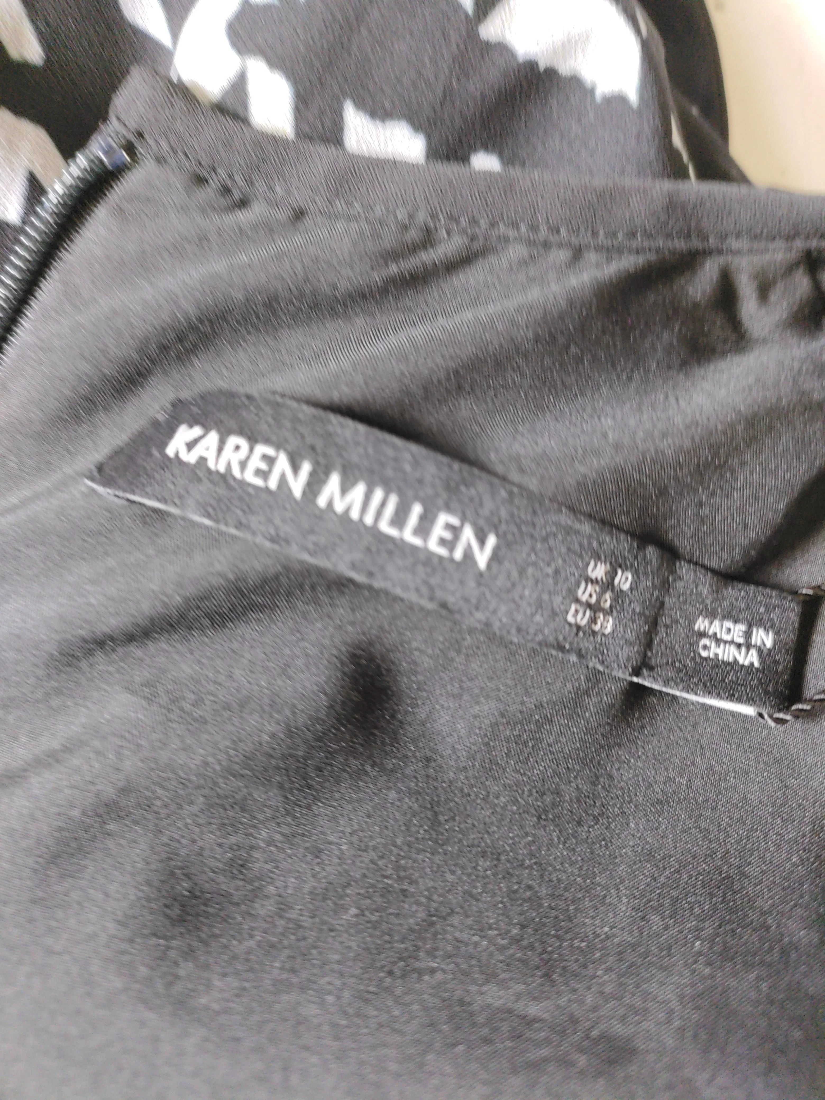 Karen Millen Skater Mini Dress UK10 in Black - Image 5