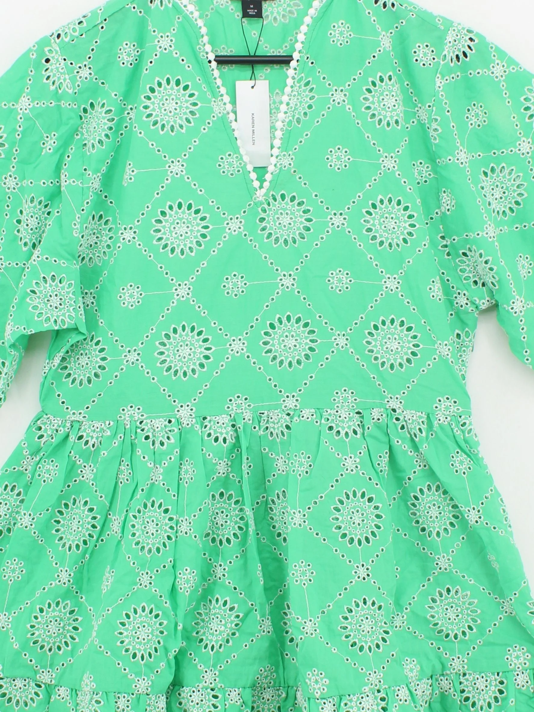 Karen Millen Skater Mini Dress UK10 in Green RRP £69 - Image 3