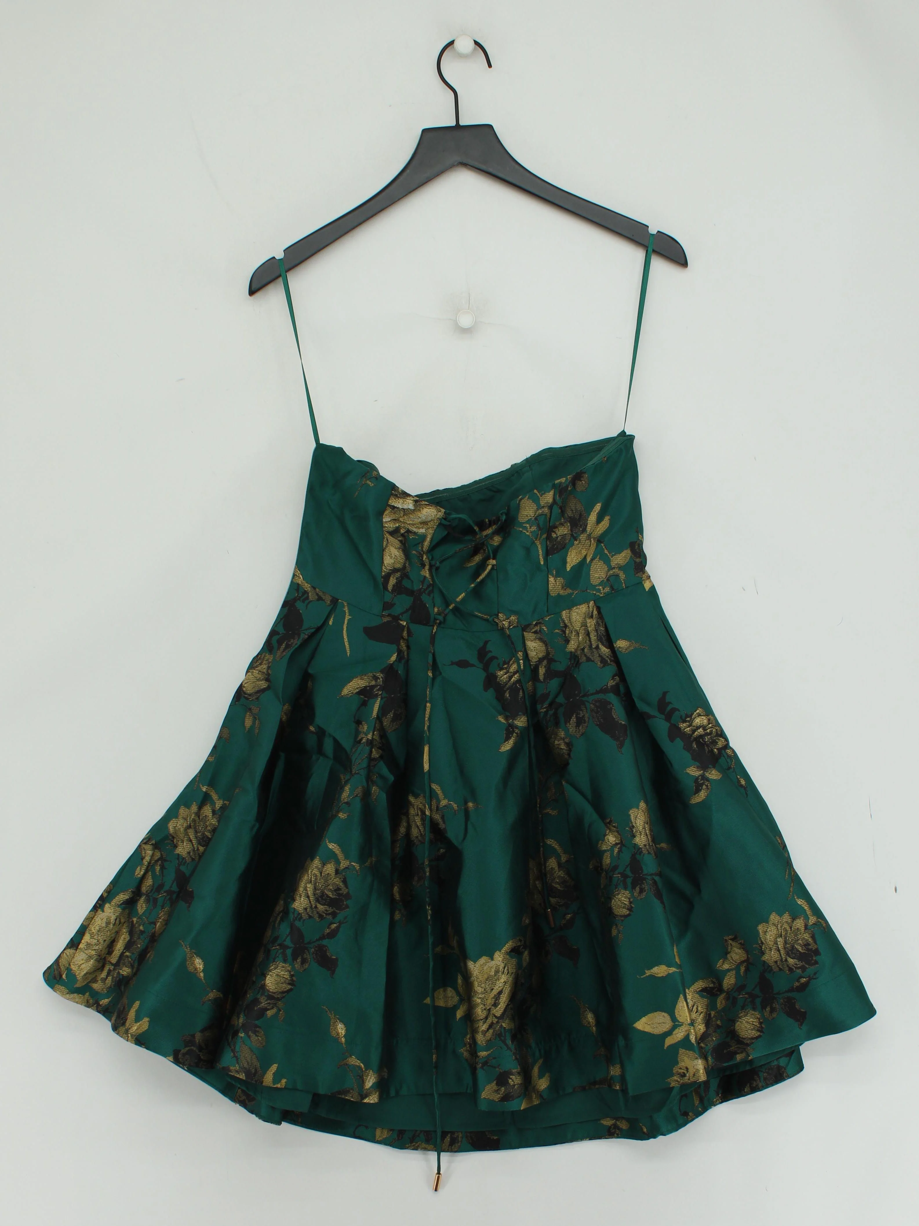 Karen Millen Skater Mini Dress UK12 in Green RRP £159 - Image 2