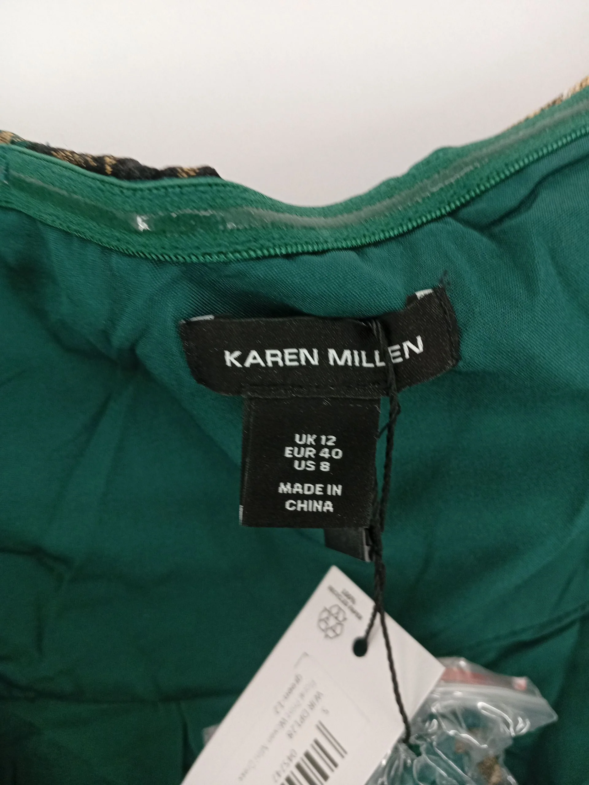 Karen Millen Skater Mini Dress UK12 in Green RRP £159 - Image 6