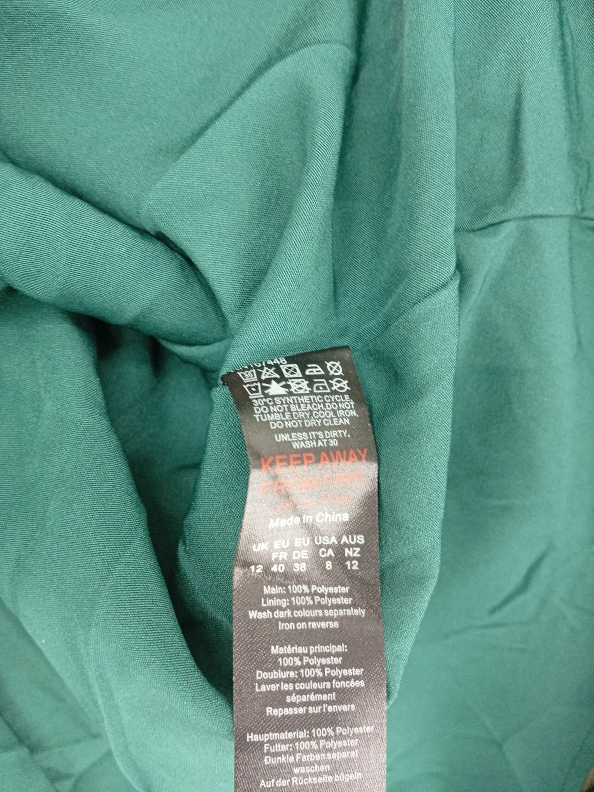 Karen Millen Skater Mini Dress UK12 in Green RRP £159 - Image 7