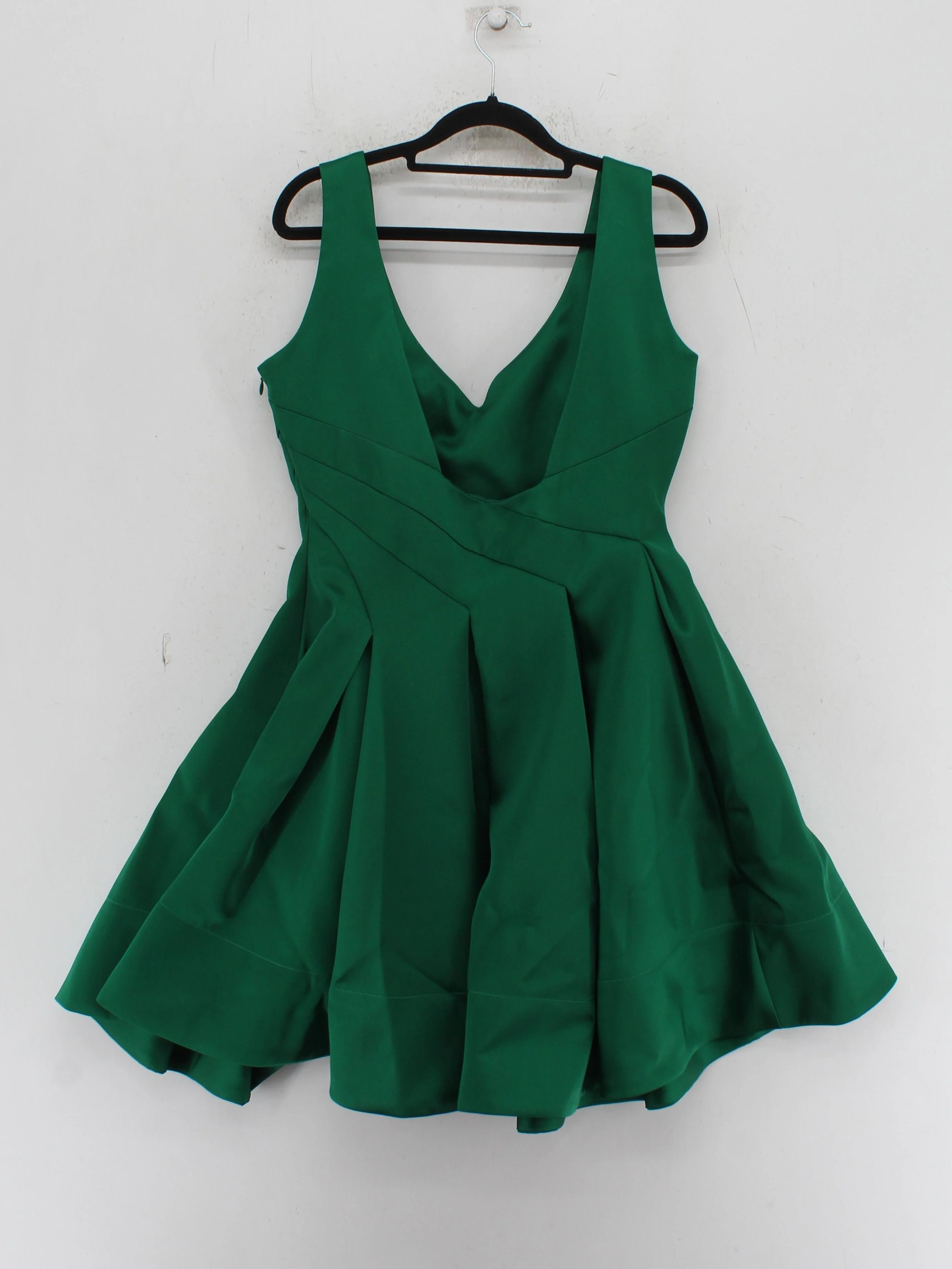 Karen Millen Skater Mini Dress UK12 in Green RRP £249 - Image 2