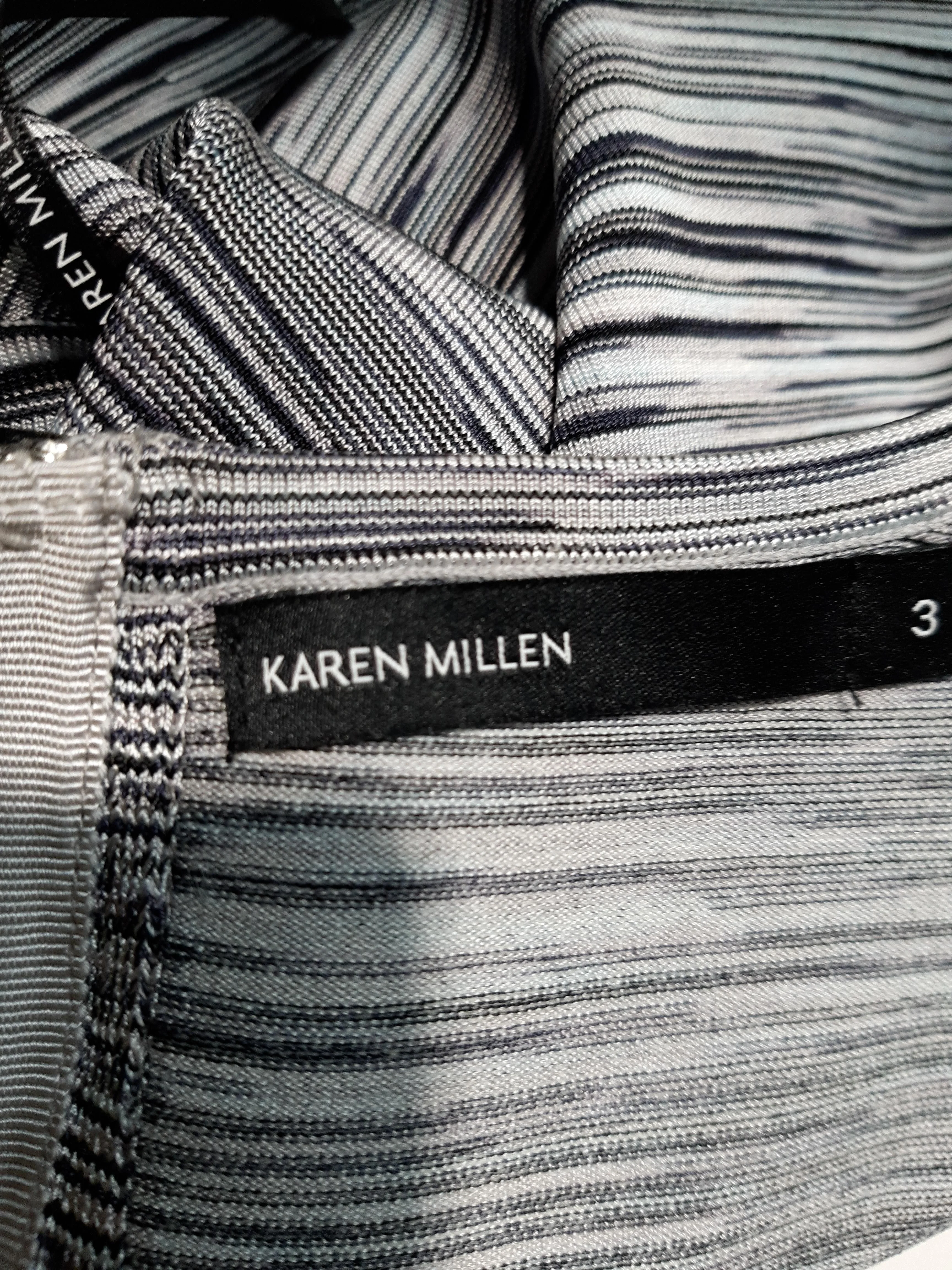 Karen Millen Skater Mini Dress UK12 in Grey - Image 5