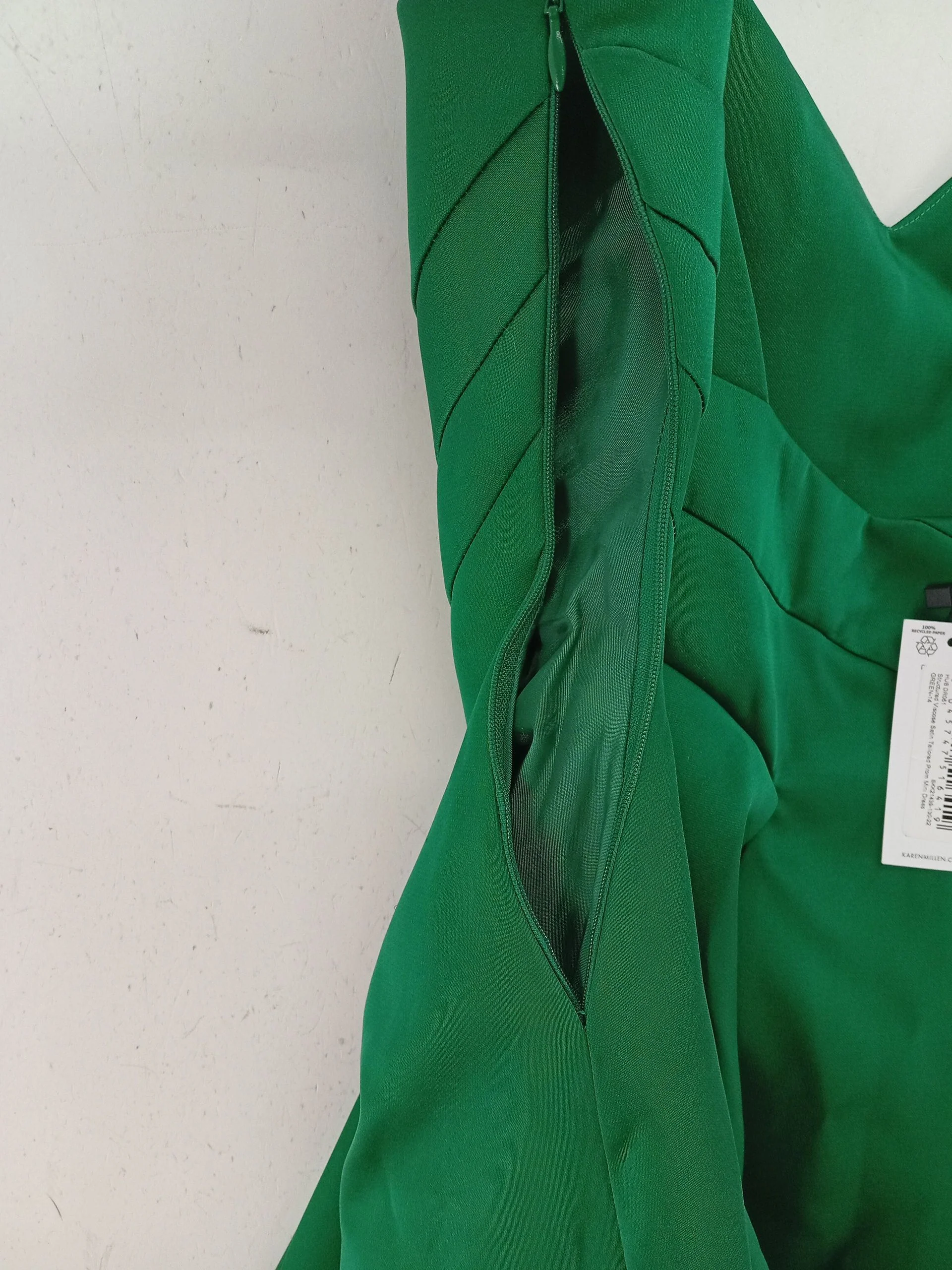 Karen Millen Skater Mini Dress UK14 in Green RRP £249 - Image 5