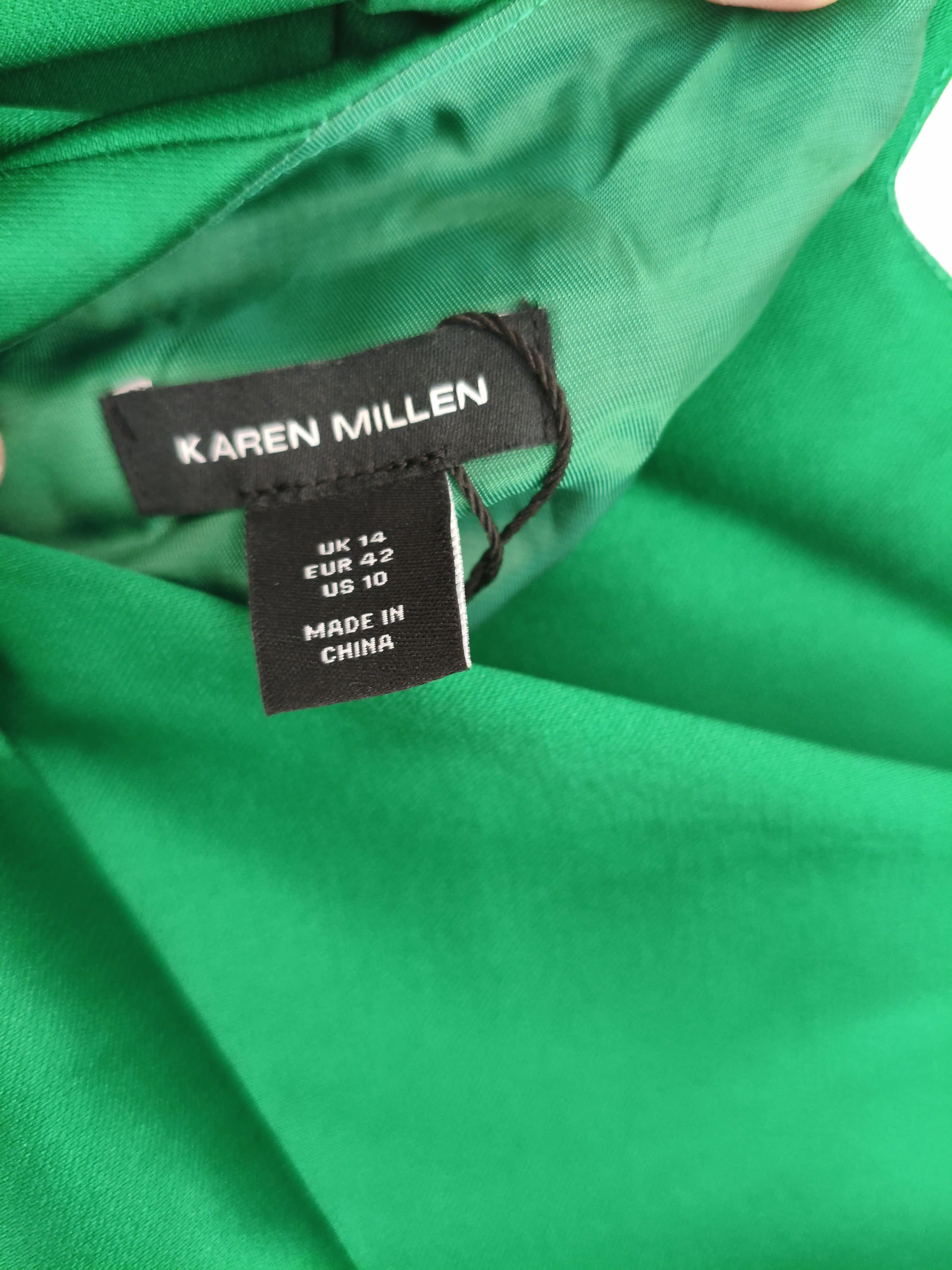 Karen Millen Skater Mini Dress UK14 in Green RRP £249 - Image 6