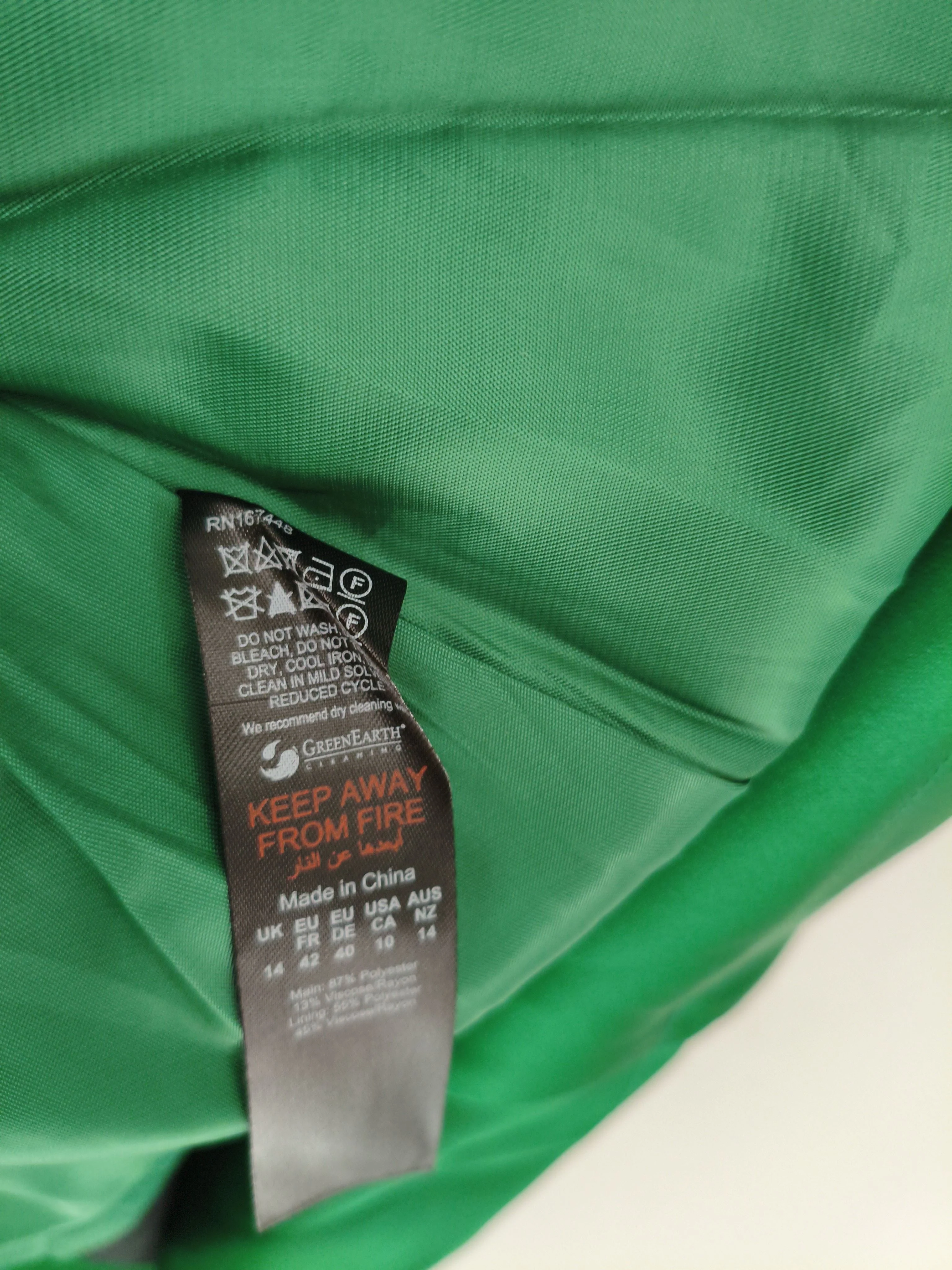 Karen Millen Skater Mini Dress UK14 in Green RRP £249 - Image 7