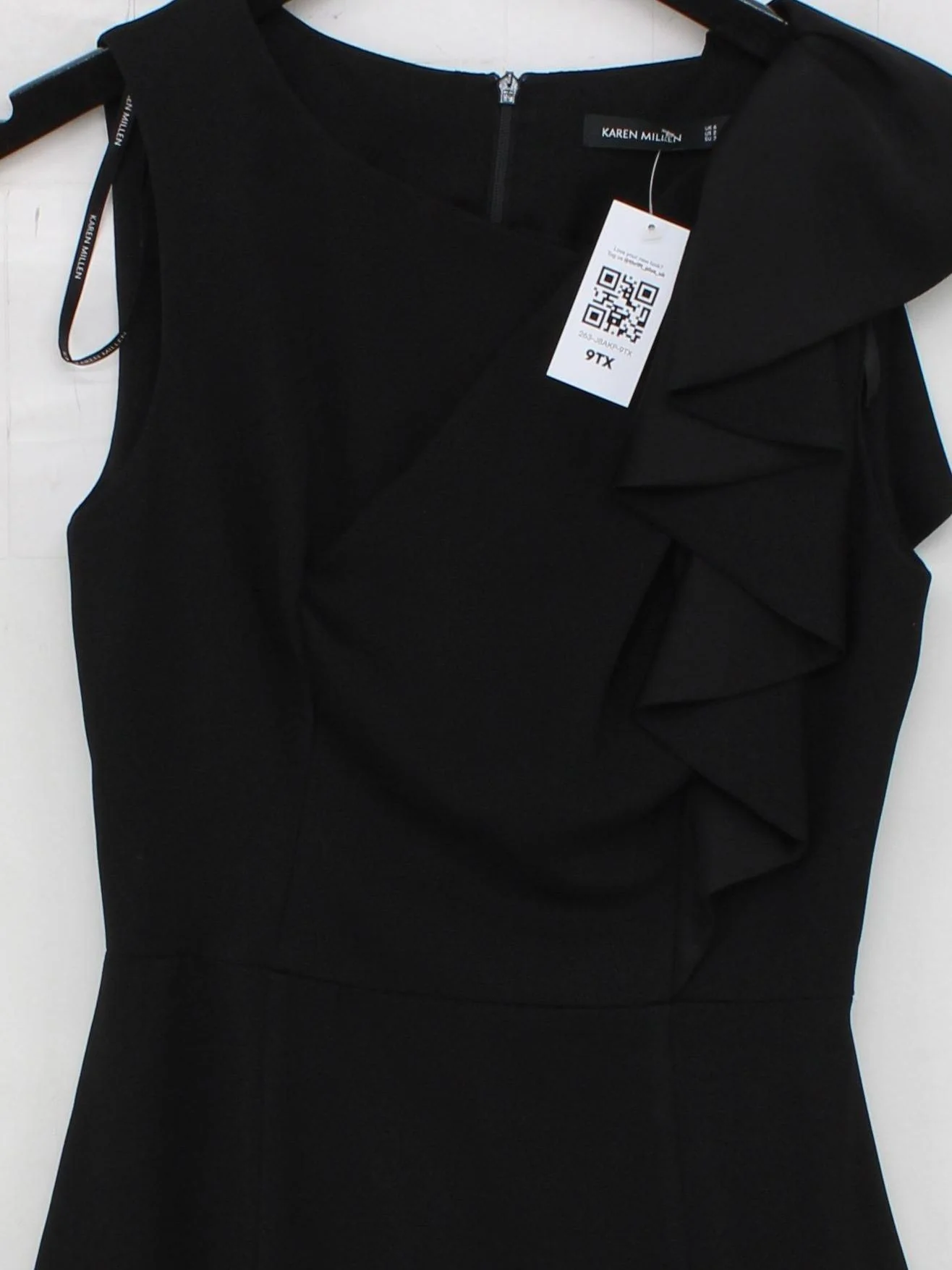 Karen Millen Skater Mini Dress UK6 in Black - Image 3