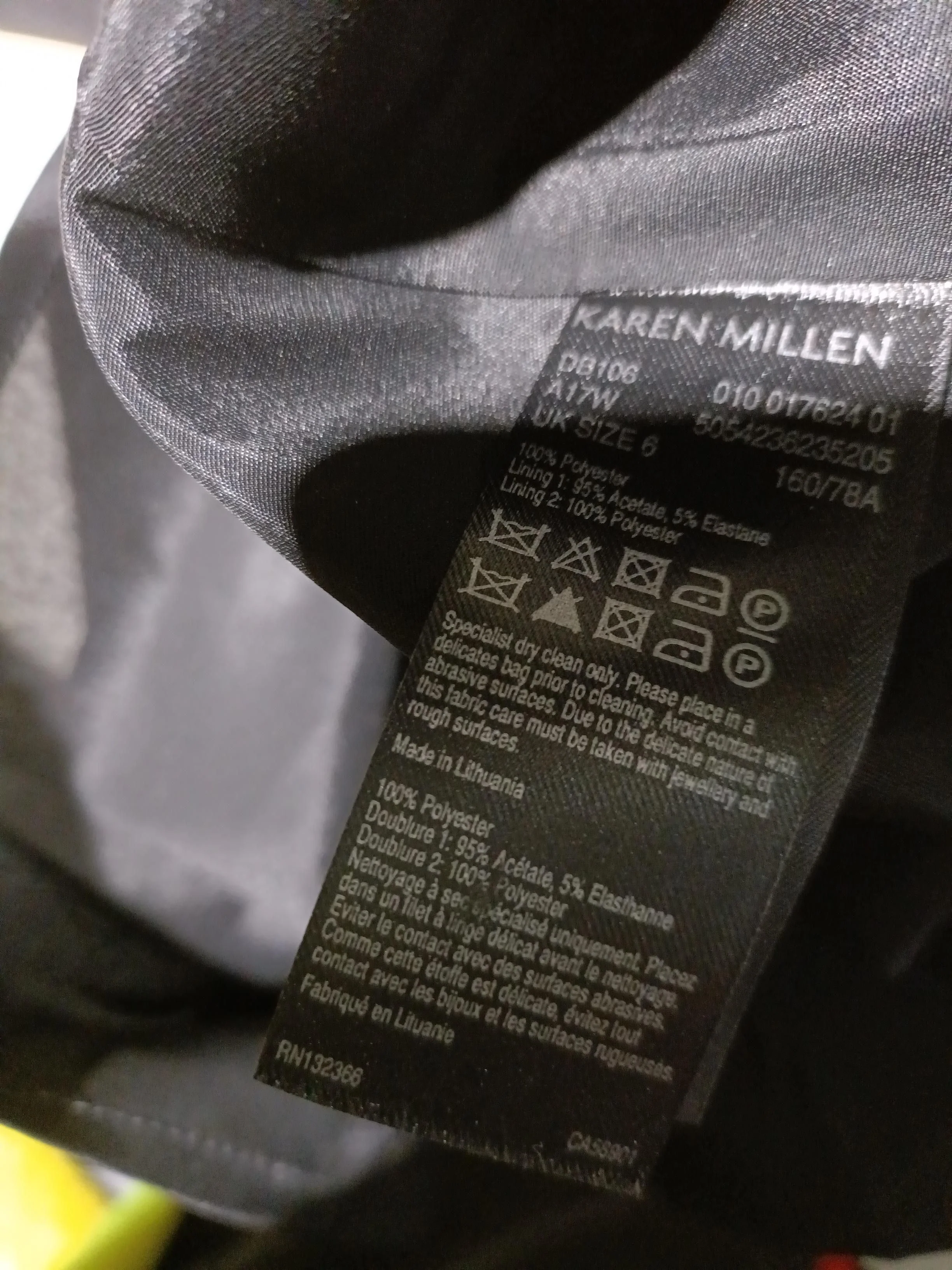 Karen Millen Skater Mini Dress UK6 in Black - Image 6