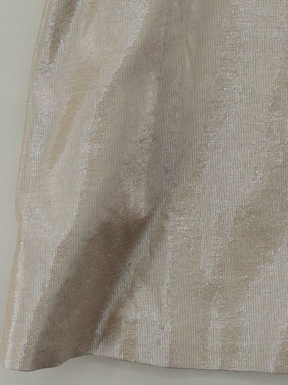 Karen Millen Skater Mini Dress UK8 in Gold - Image 4