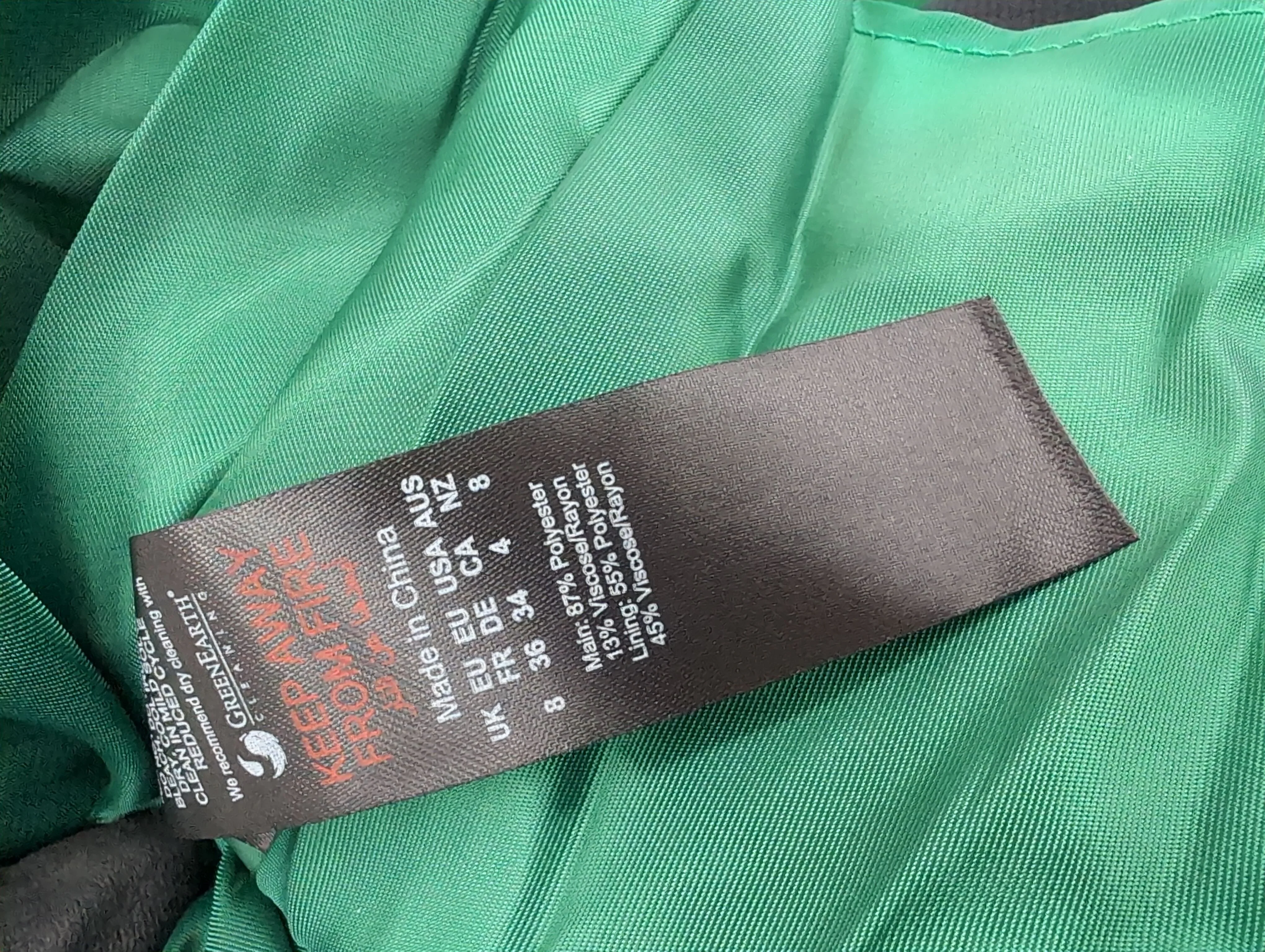 Karen Millen Skater Mini Dress UK8 in Green RRP £249 - Image 6