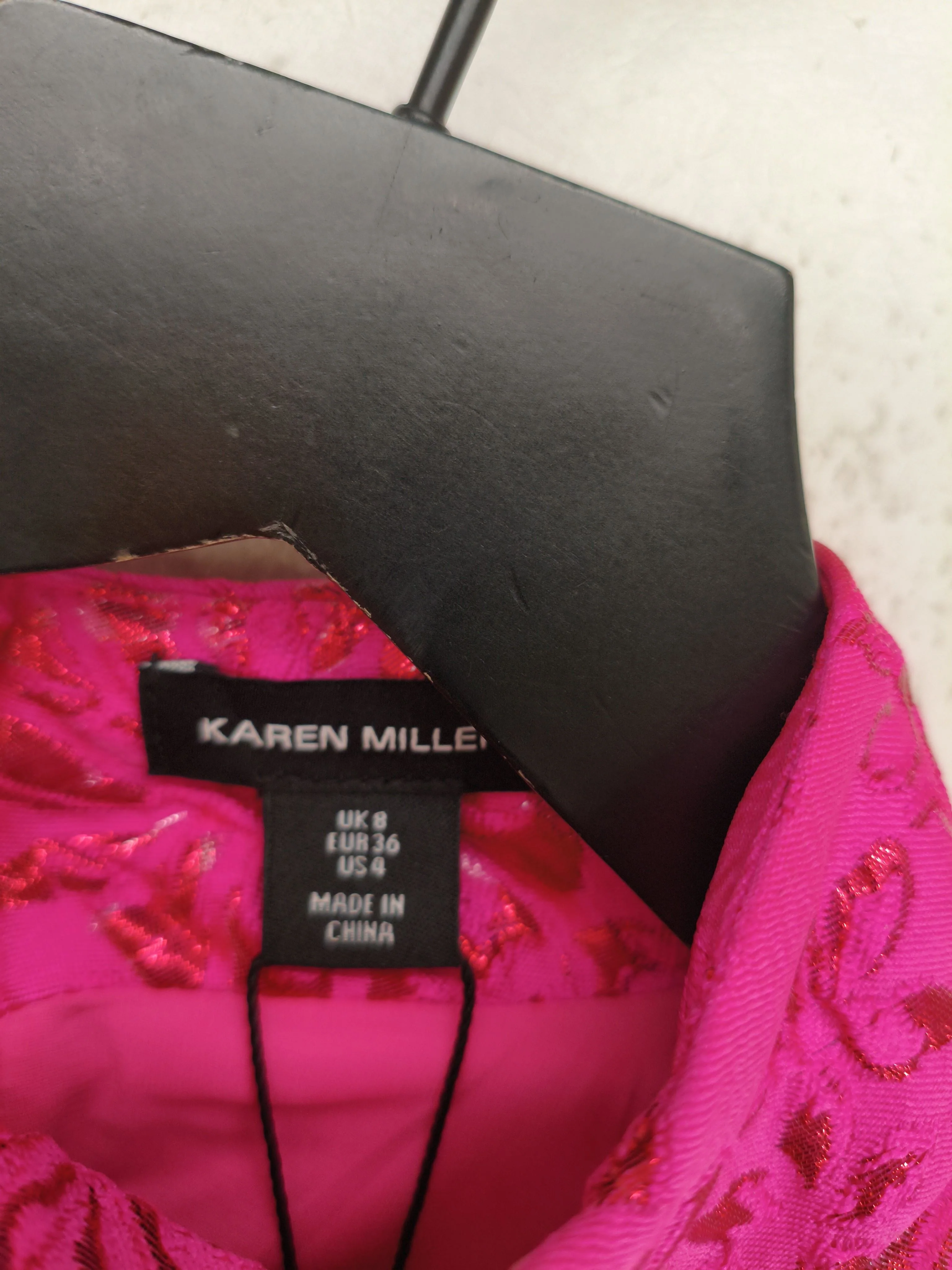 Karen Millen Skater Mini Dress UK8 in Pink RRP £219 - Image 5
