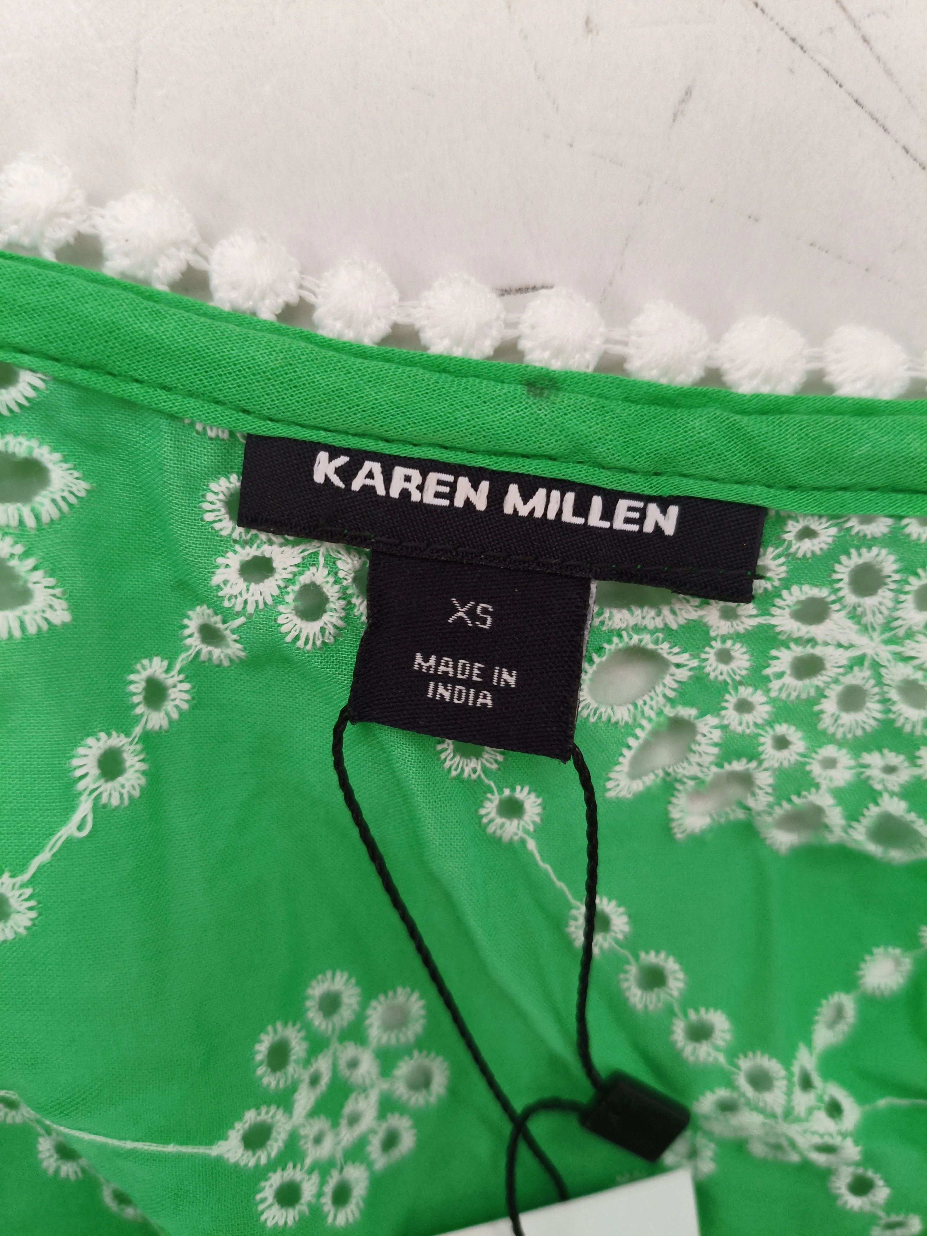 Karen Millen Skater Mini Dress XS in Green RRP £69 - Image 6
