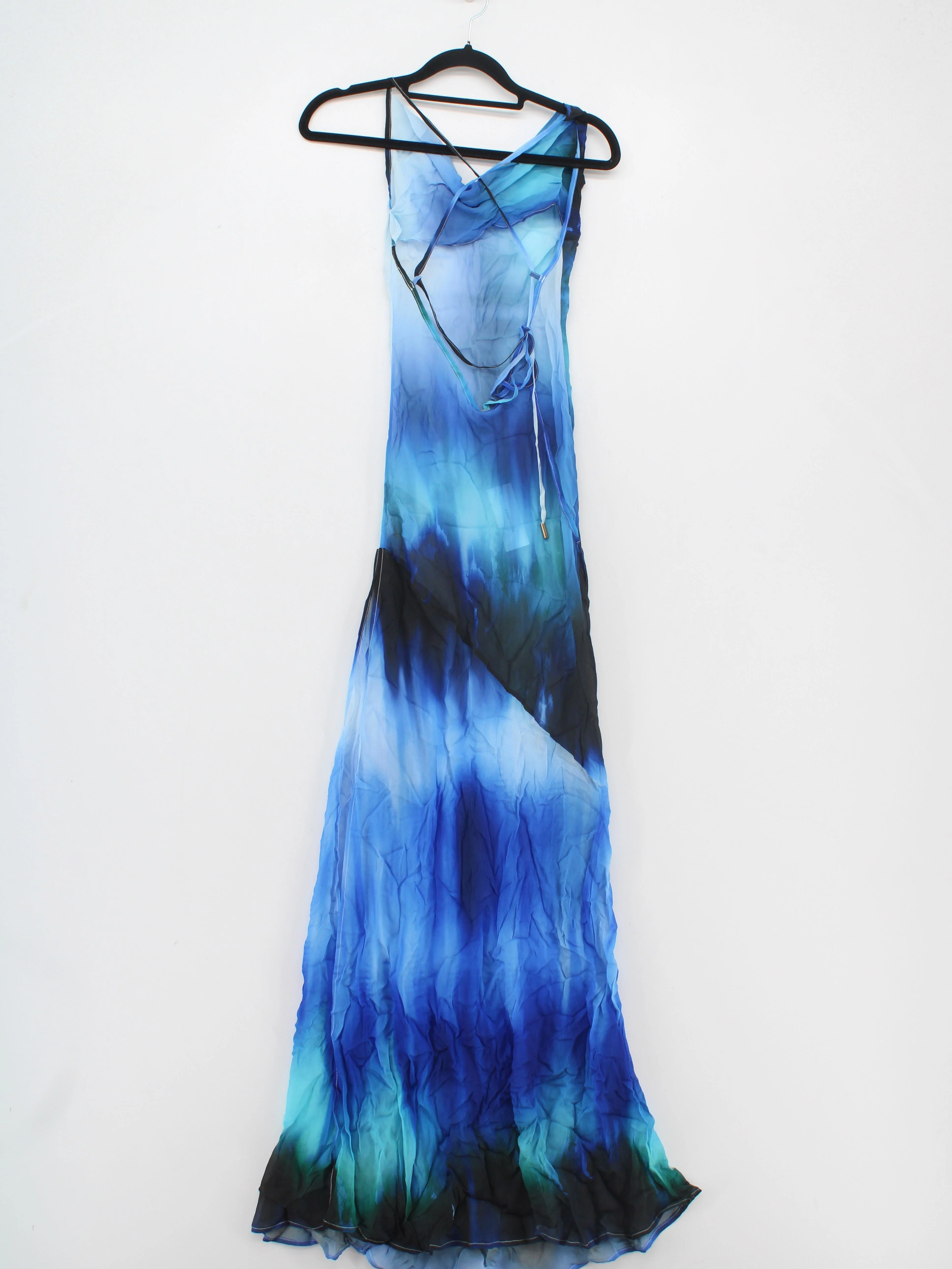 Karen Millen Slip Maxi Dress S in Blue RRP £119 - Image 2