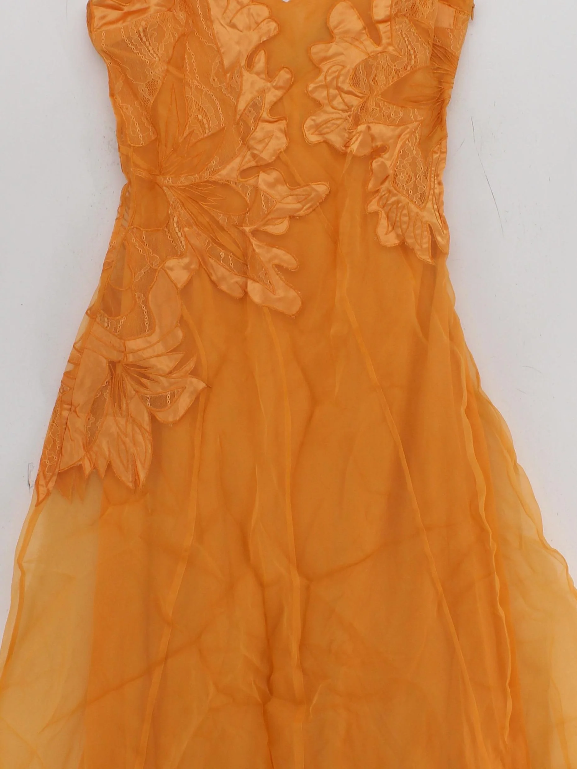 Karen Millen Slip Maxi Dress UK14 in Orange RRP £229 - Image 3