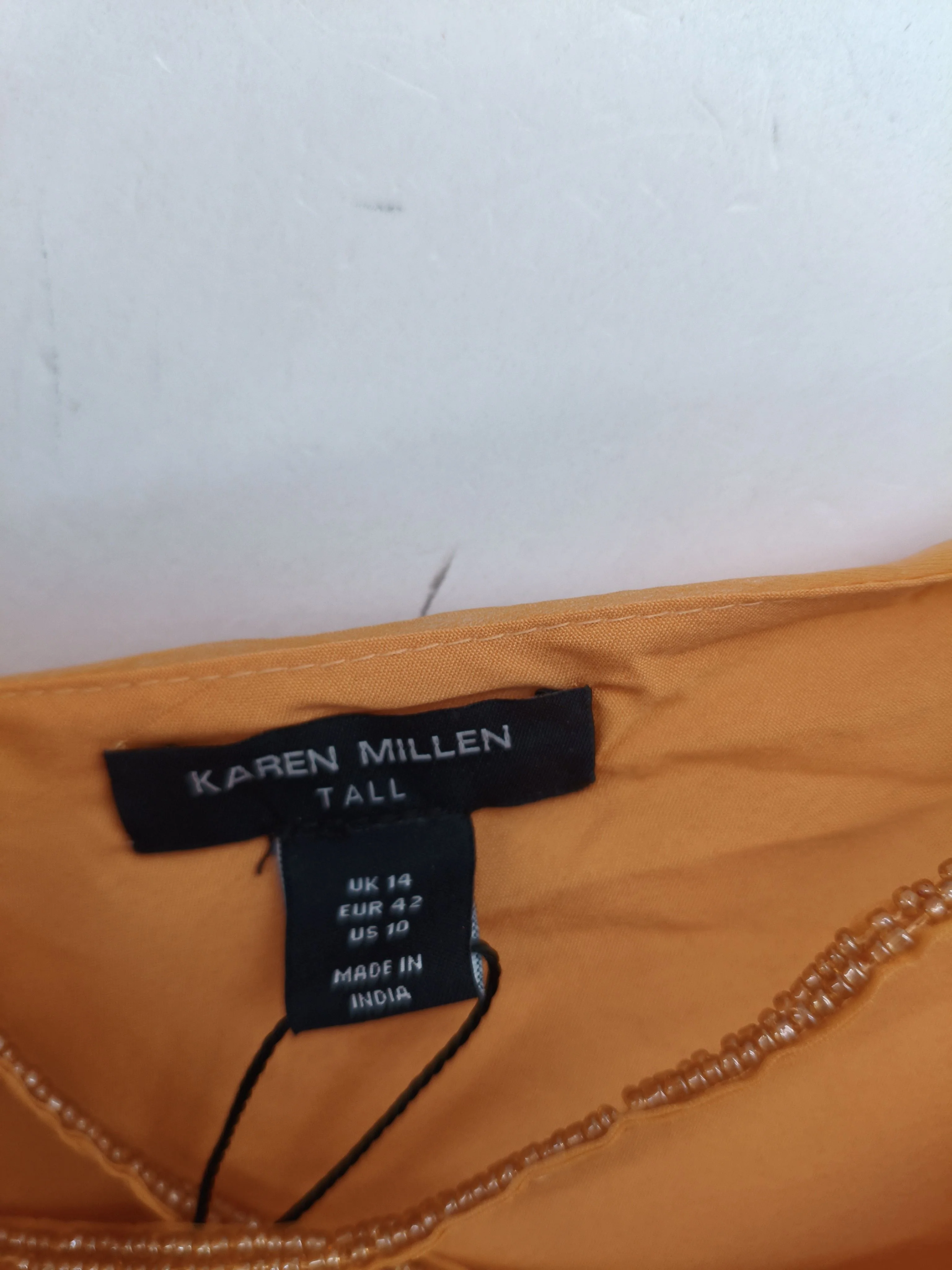 Karen Millen Slip Maxi Dress UK14 in Orange RRP £229 - Image 5