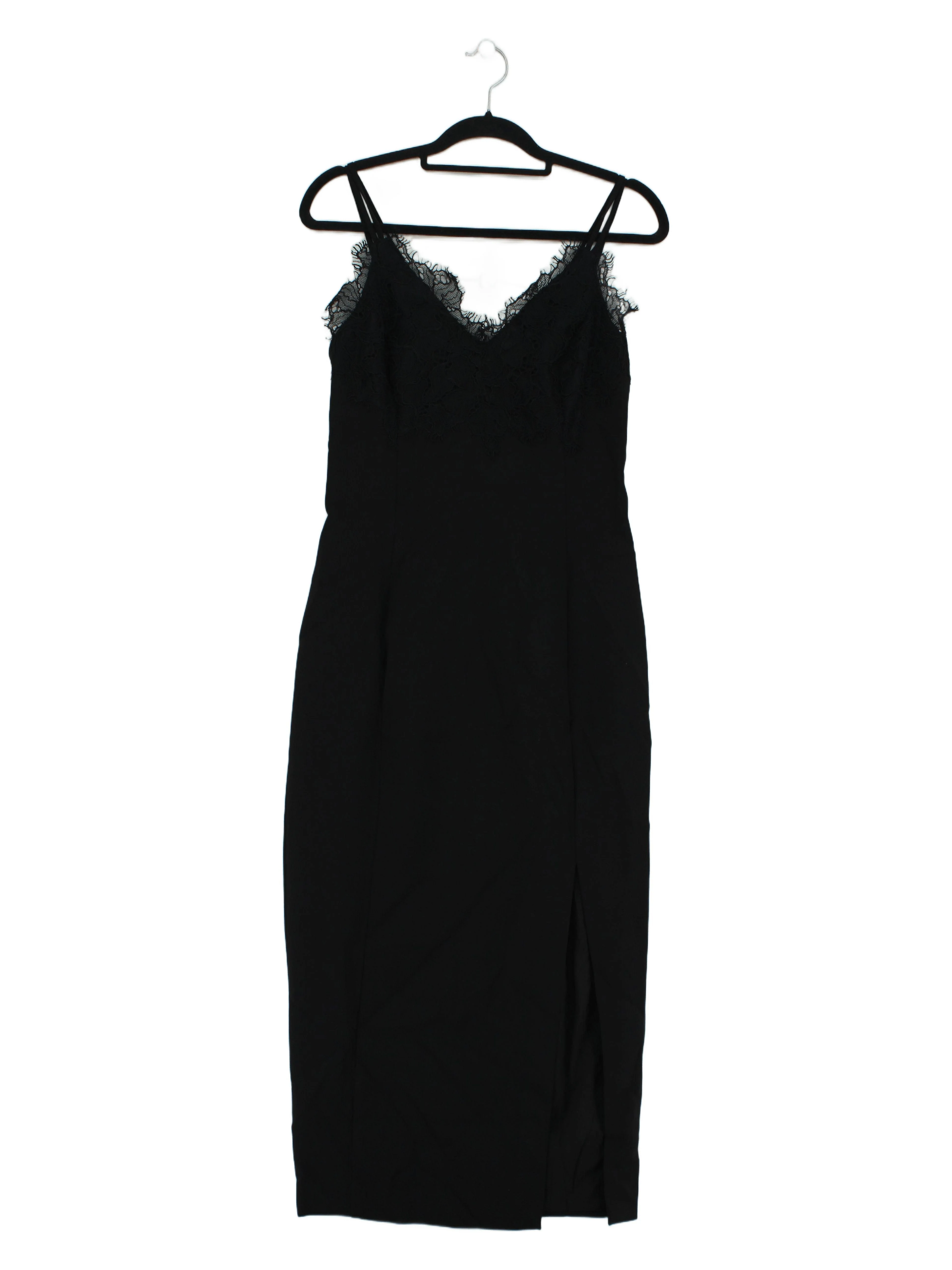 Karen Millen Slip Midi Dress UK10 in Black RRP £199